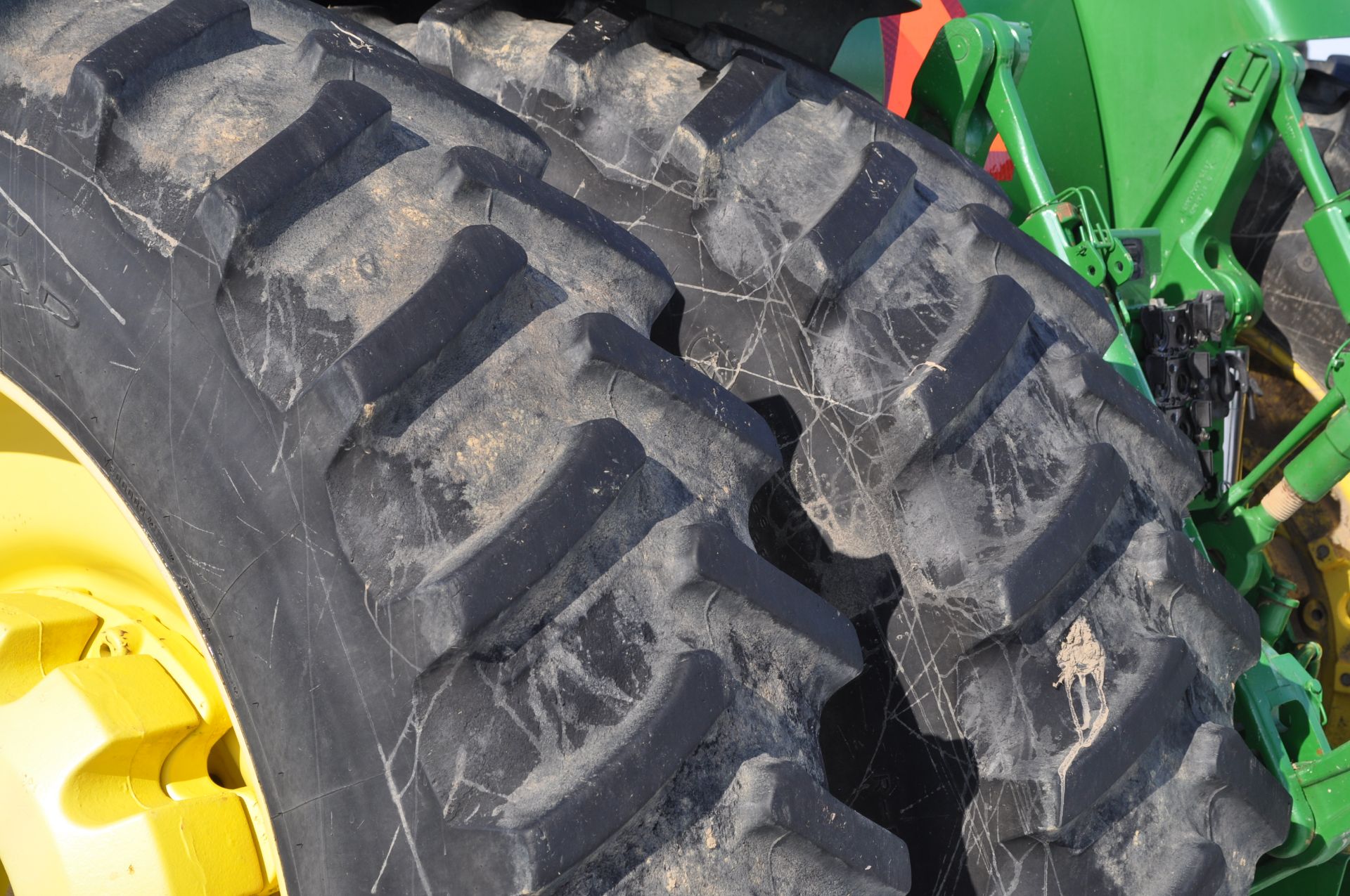 John Deere 8430 tractor, MFWD, 480/80R50 duals, 420/85R34 front, power shift, front fenders, front - Image 8 of 37