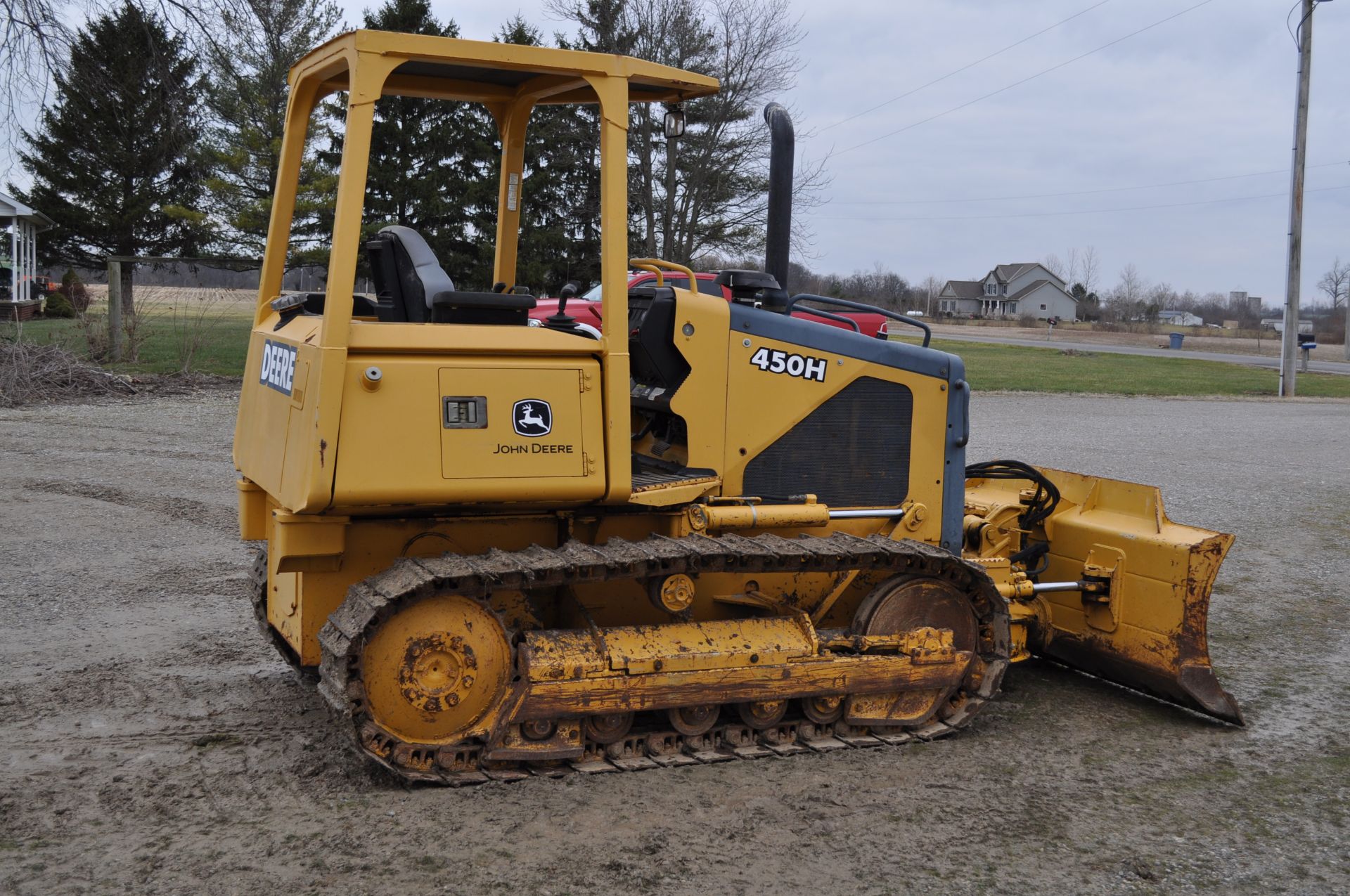 John Deere 450 H dozer, 7 ½’ 6-way blade, 14” tracks, 3597 hrs, SN T0450HX908678 - Image 8 of 22