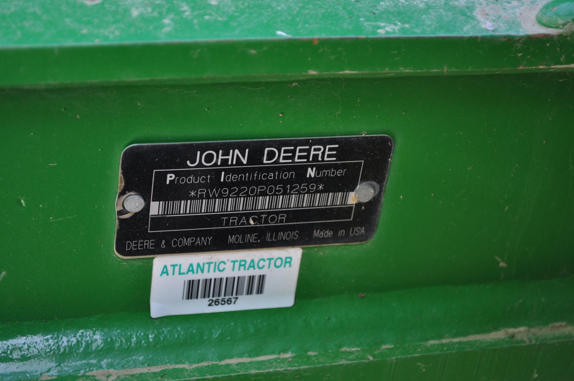 John Deere 9220 tractor, 4WD, 520/85R42 duals, power shift, rear wheel wts, 4 hyd remotes, 3pt, - Image 11 of 35