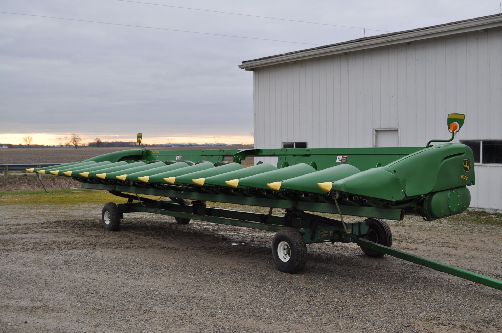 John Deere 612C corn head, height sensors, row sense, knife rolls, (2) NDY stalk stompers, SN - Image 2 of 27