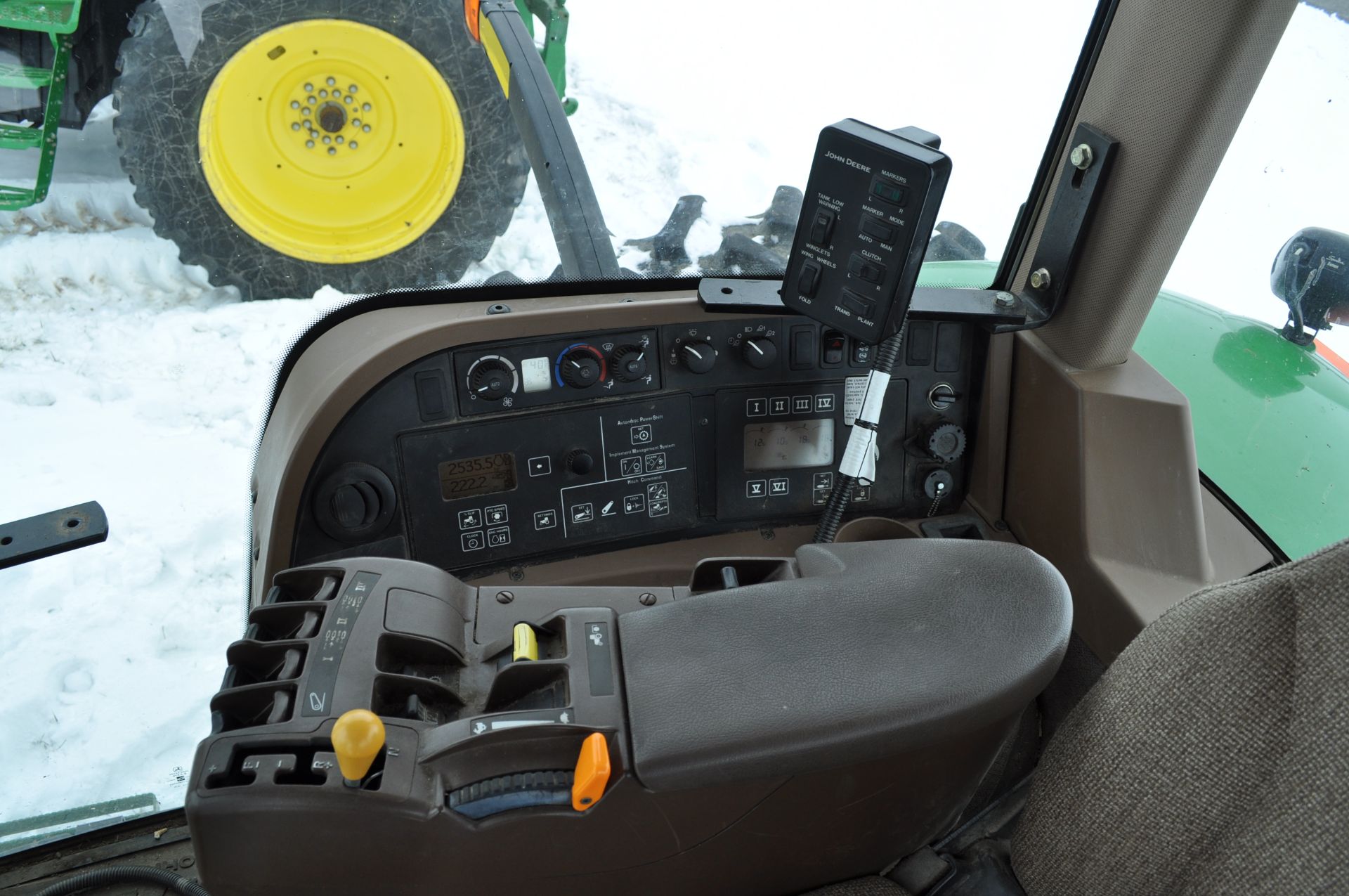 John Deere 8430 tractor, MFWD, 480/80R50 duals, 420/85R34 front, power shift, front fenders, front - Image 29 of 37