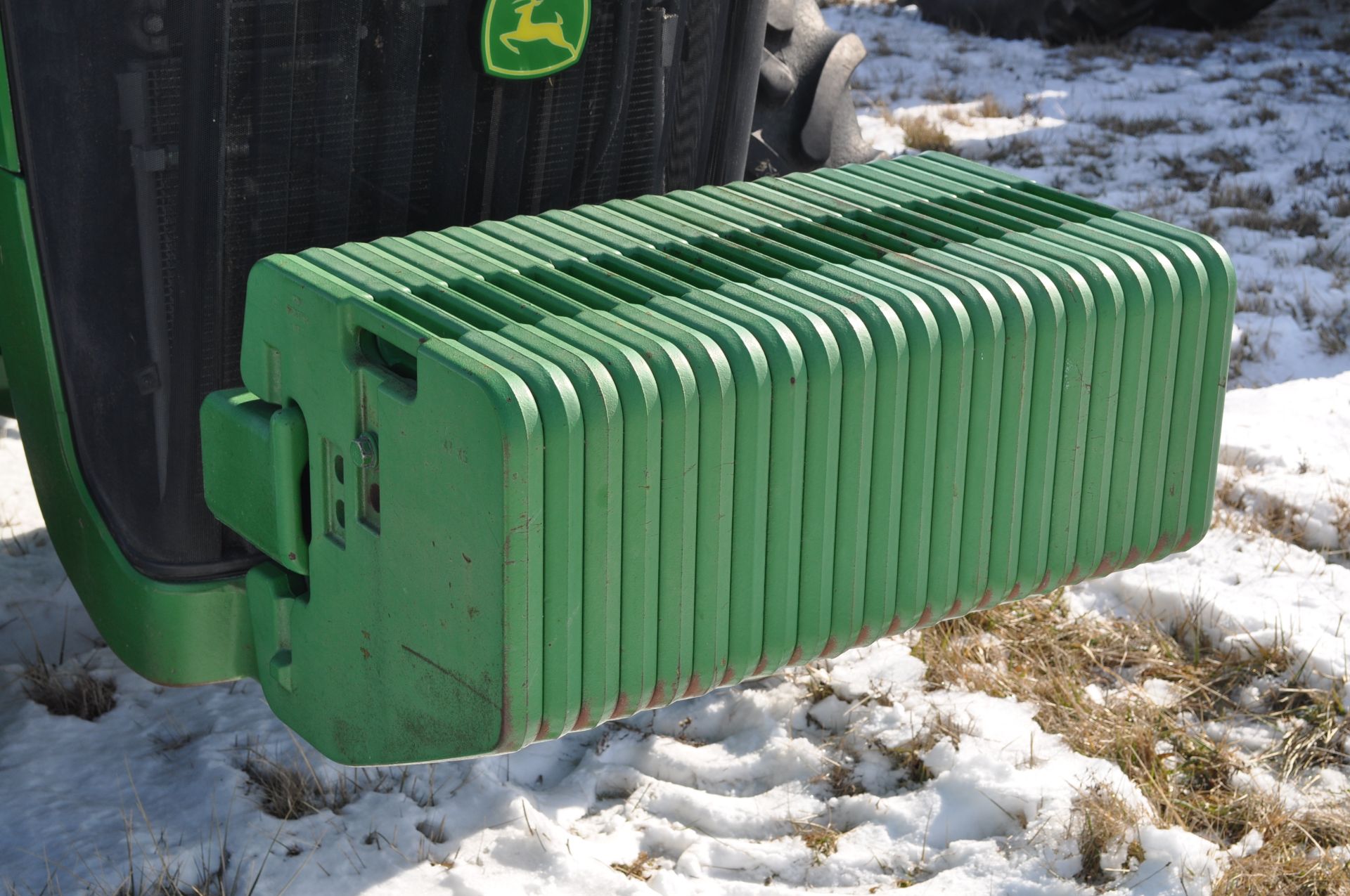 John Deere 8430 tractor, MFWD, 480/80R50 duals, 420/85R34 front, power shift, front fenders, front - Image 6 of 37