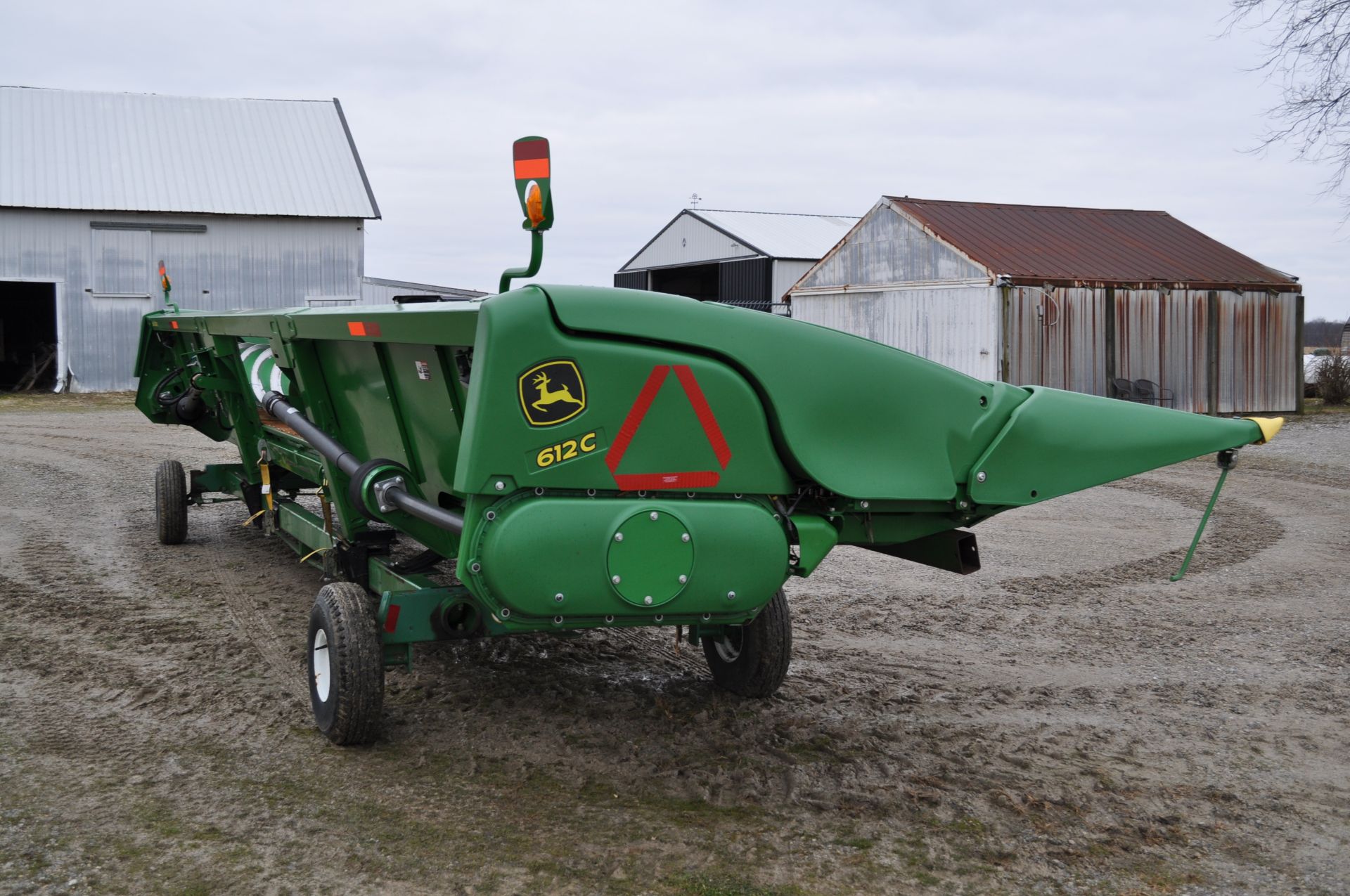 John Deere 612C corn head, height sensors, row sense, knife rolls, (2) NDY stalk stompers, SN - Image 6 of 27