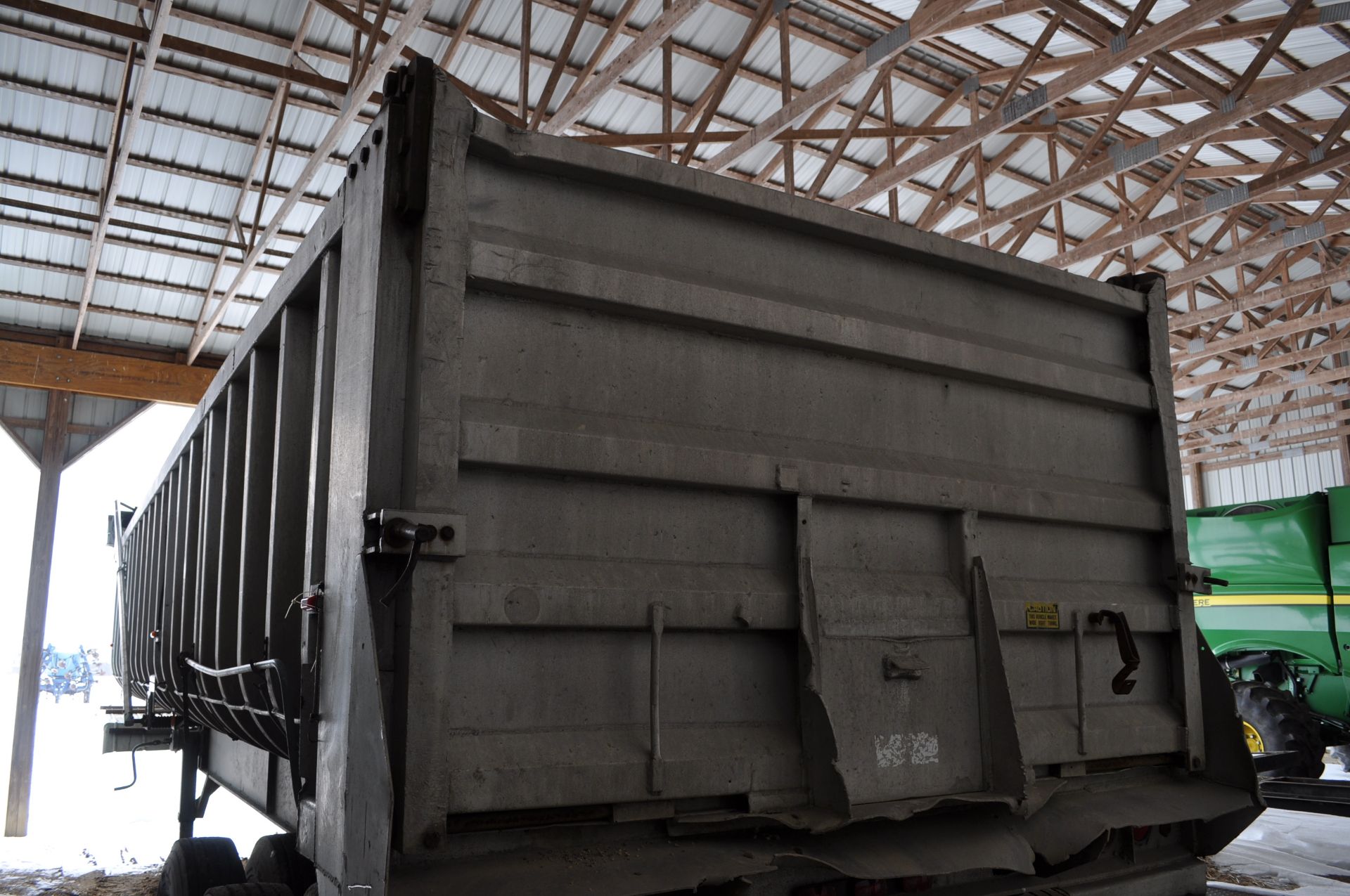 30’ Hobbs frame dump trailer, steel frame, alum dump, tri axle, 11R22.5 tires, tarp, coal chute, - Image 12 of 23
