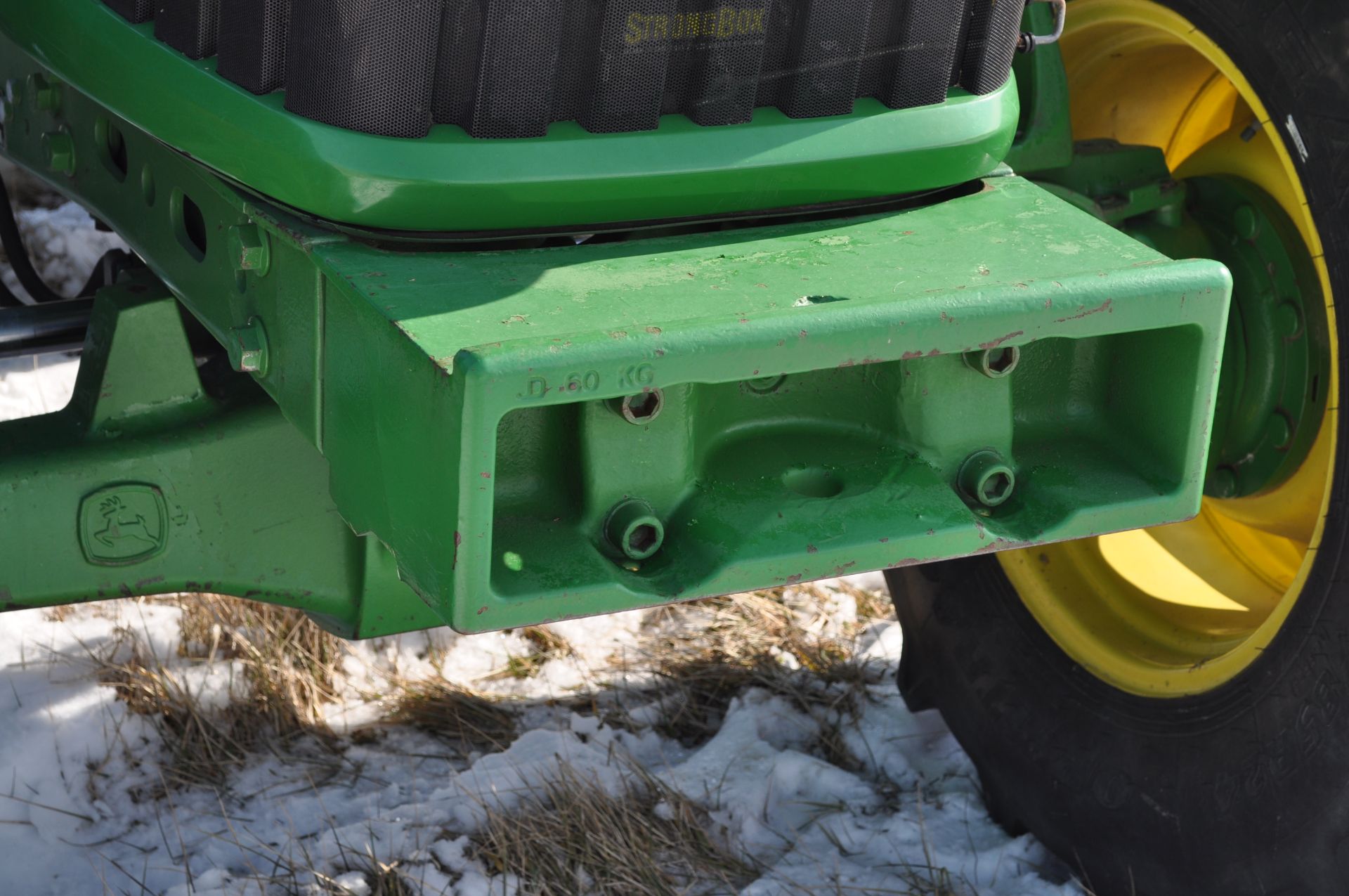 John Deere 6430 tractor, MFWD, C/H/A, 6x4 trans, 460/85R38 rear, 420/85R24 front, front fenders, - Image 7 of 36