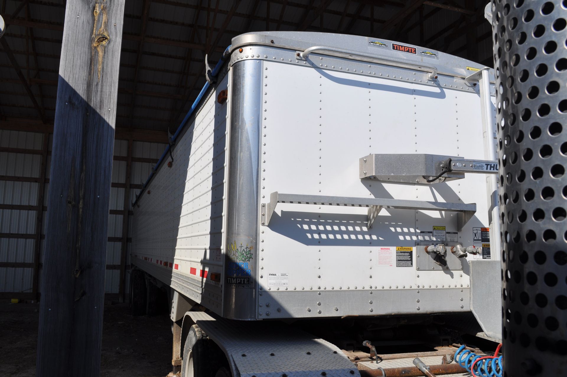 40’ 2006 Timpte hopper bottom trailer, commercial hoppers, 11R24.5 tires, air ride, 8 alum wheels, - Image 14 of 16