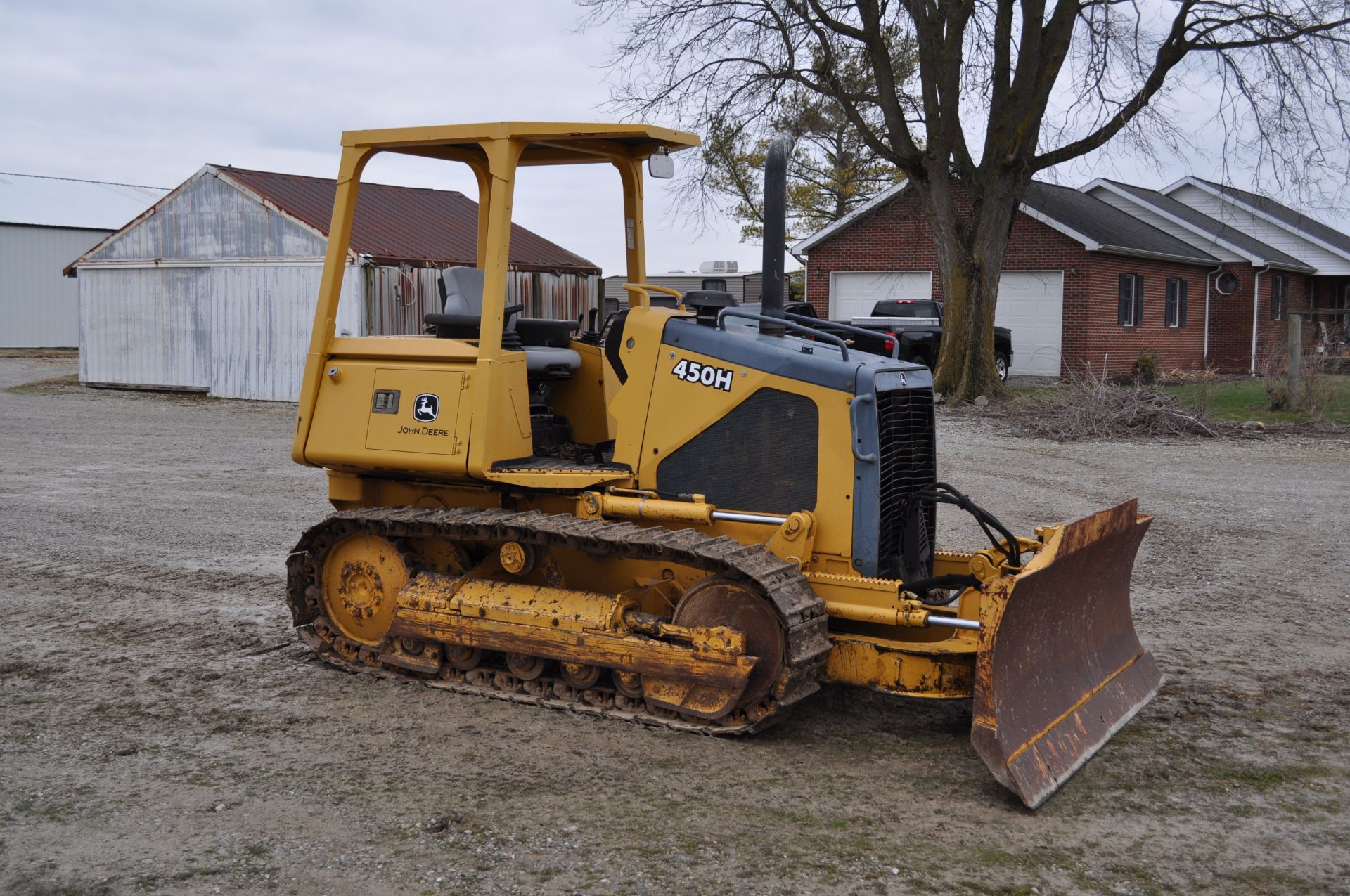 John Deere 450 H dozer, 7 ½’ 6-way blade, 14” tracks, 3597 hrs, SN T0450HX908678 - Image 7 of 22