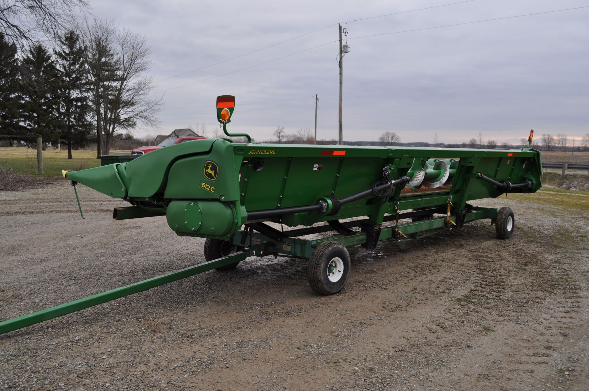 John Deere 612C corn head, height sensors, row sense, knife rolls, (2) NDY stalk stompers, SN - Image 7 of 27