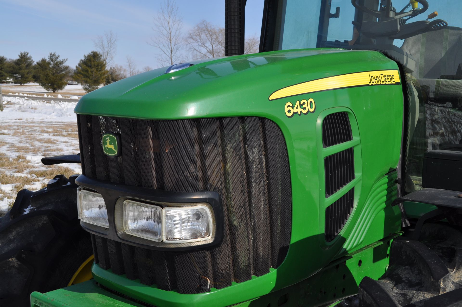 John Deere 6430 tractor, MFWD, C/H/A, 6x4 trans, 460/85R38 rear, 420/85R24 front, front fenders, - Image 23 of 36