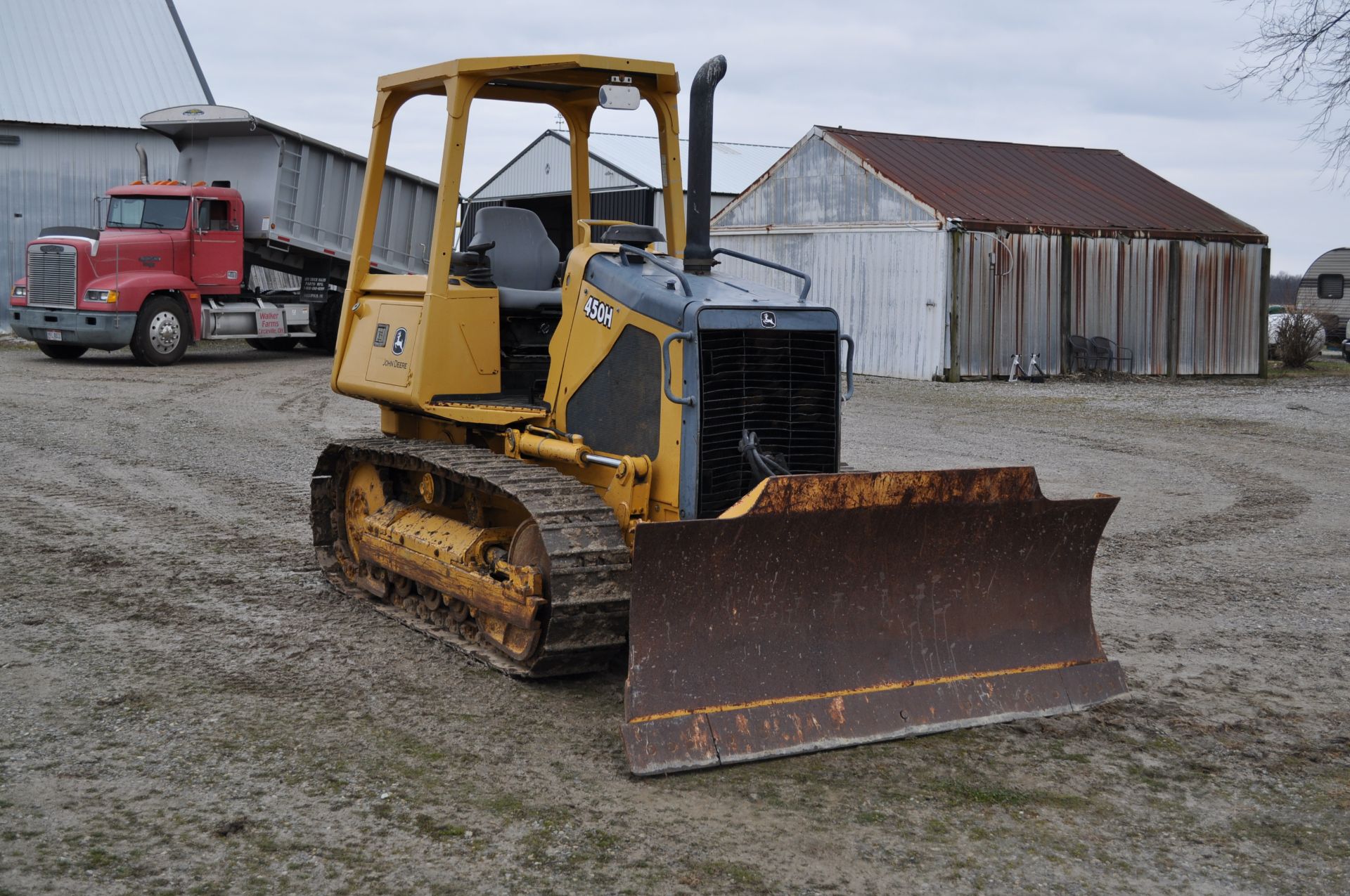 John Deere 450 H dozer, 7 ½’ 6-way blade, 14” tracks, 3597 hrs, SN T0450HX908678 - Image 6 of 22