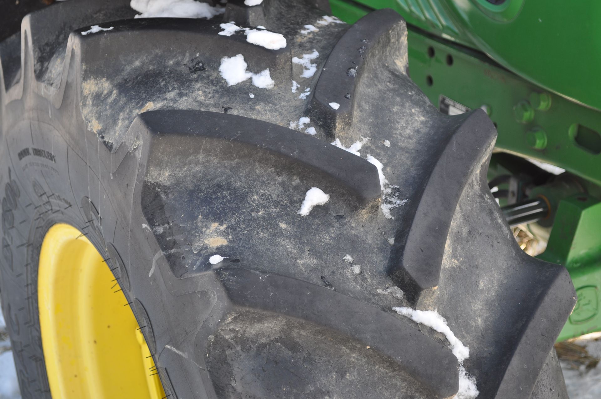 John Deere 6430 tractor, MFWD, C/H/A, 6x4 trans, 460/85R38 rear, 420/85R24 front, front fenders, - Image 11 of 36