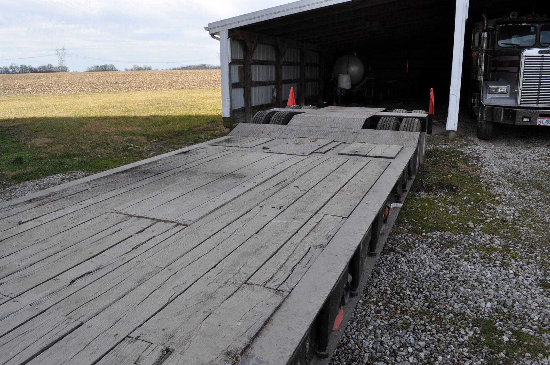 1990 Trail King TK70DGP-432 hyd detach trailer, NEW self contained power unit, 22’ well, 43’ overall - Image 3 of 16