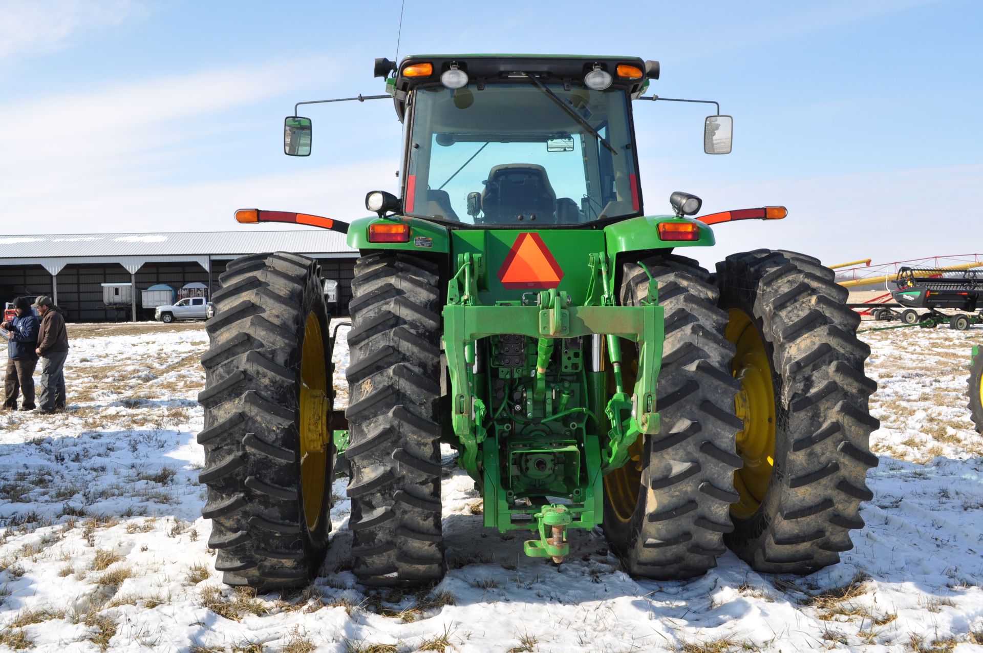 John Deere 8430 tractor, MFWD, 480/80R50 duals, 420/85R34 front, power shift, front fenders, front - Image 3 of 37