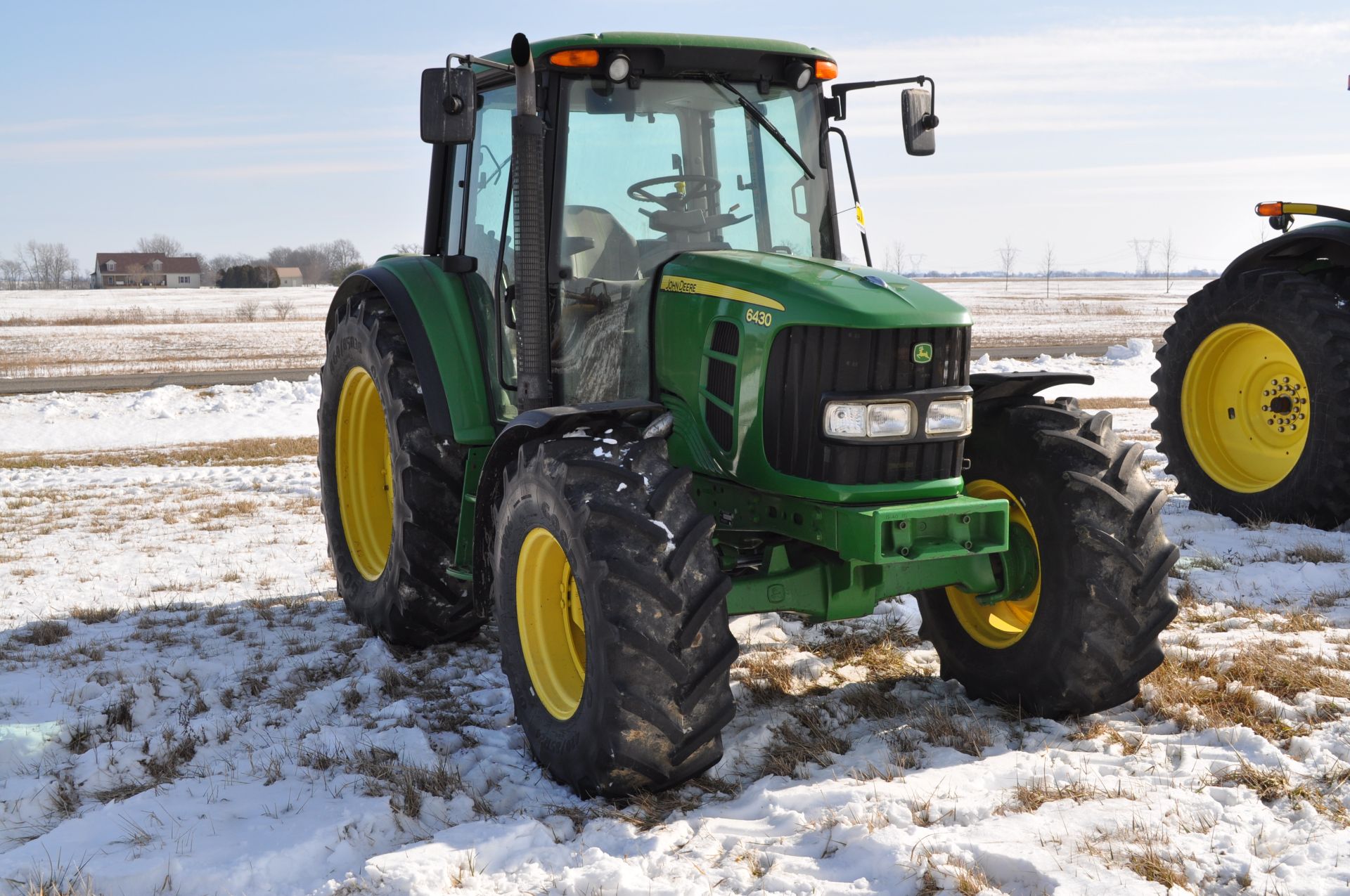 John Deere 6430 tractor, MFWD, C/H/A, 6x4 trans, 460/85R38 rear, 420/85R24 front, front fenders, - Image 6 of 36
