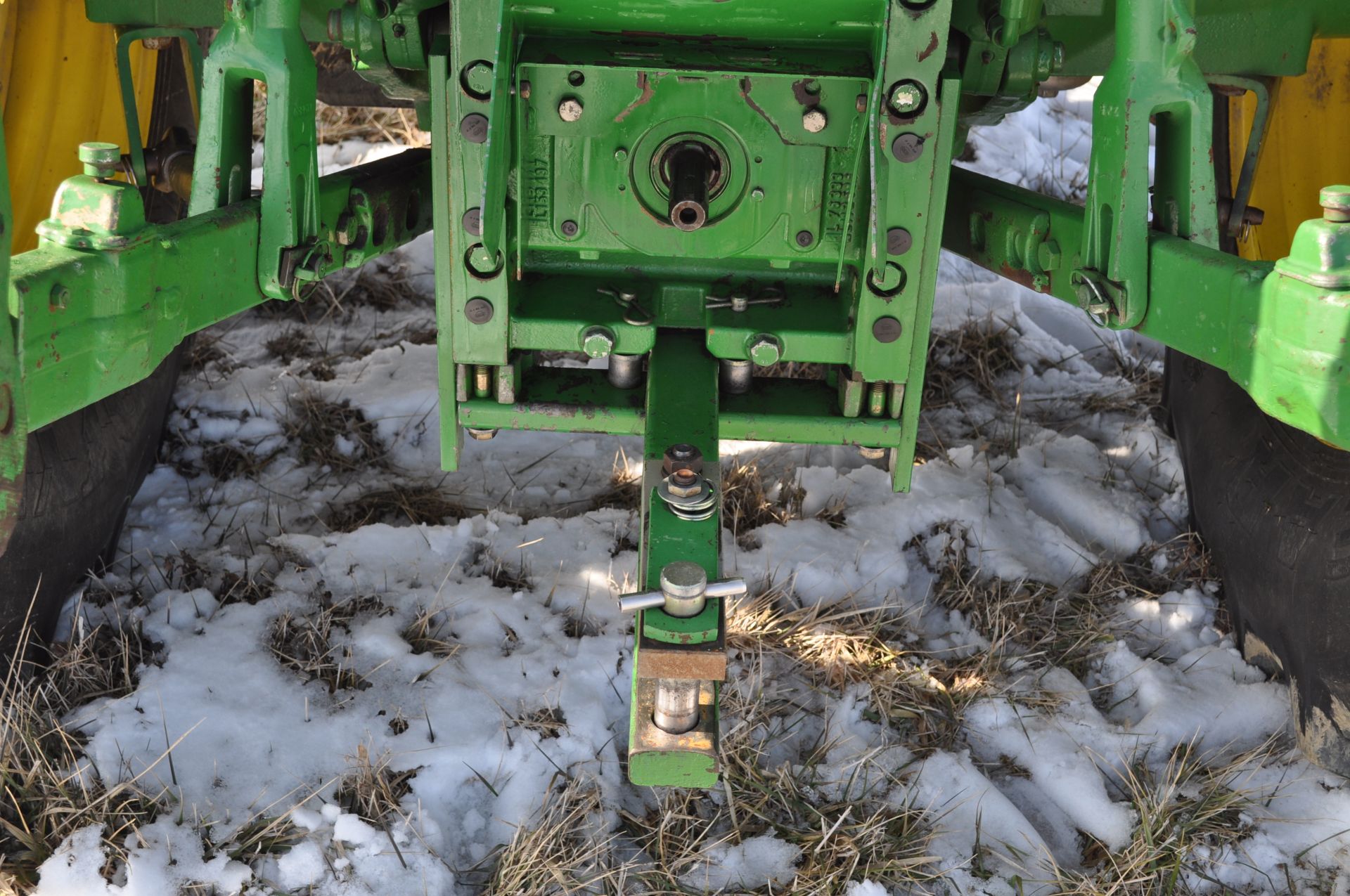 John Deere 6430 tractor, MFWD, C/H/A, 6x4 trans, 460/85R38 rear, 420/85R24 front, front fenders, - Image 17 of 36