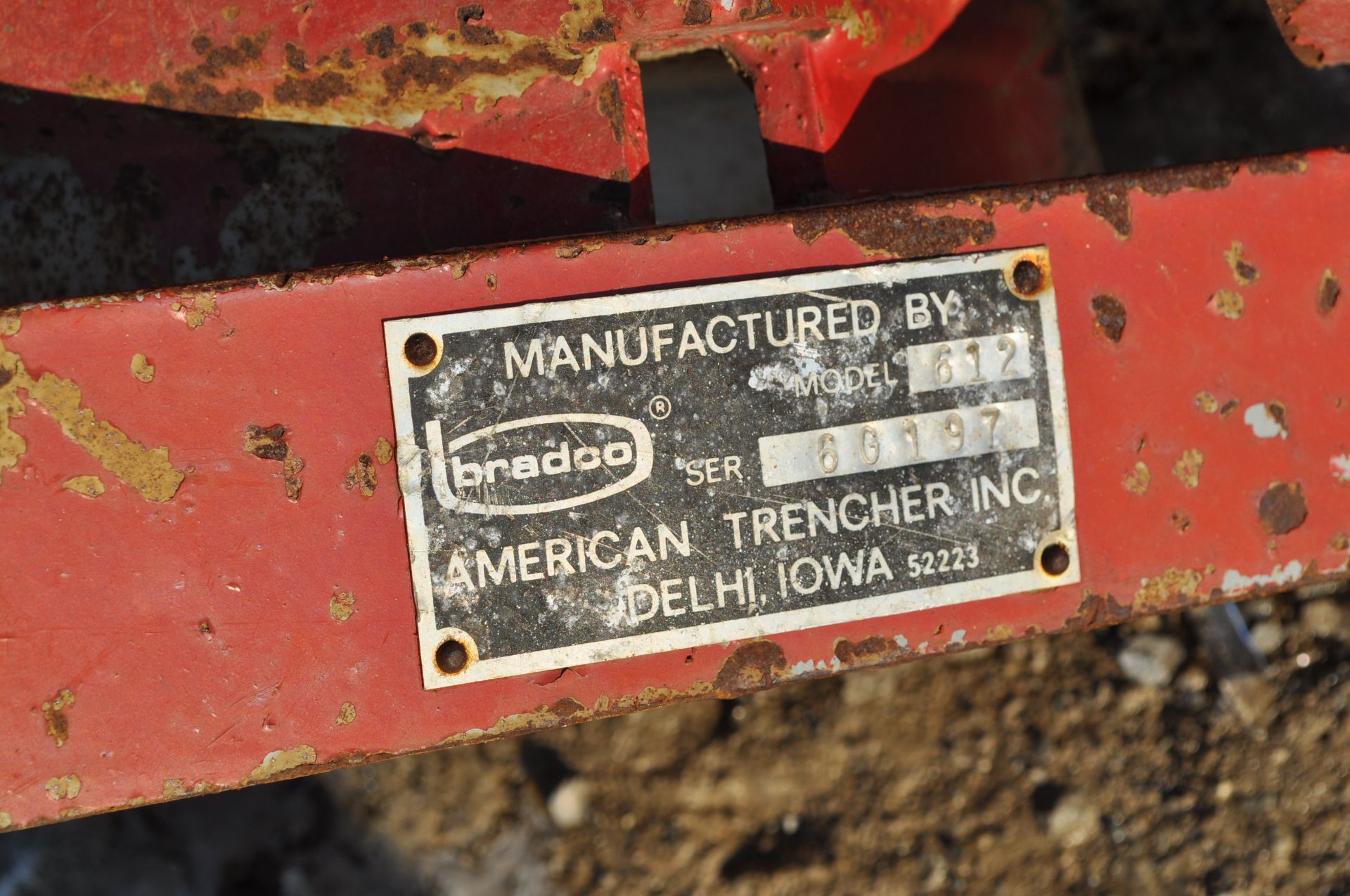 Bradco 612 chain trencher, 3pt, 540 PTO - Image 5 of 5