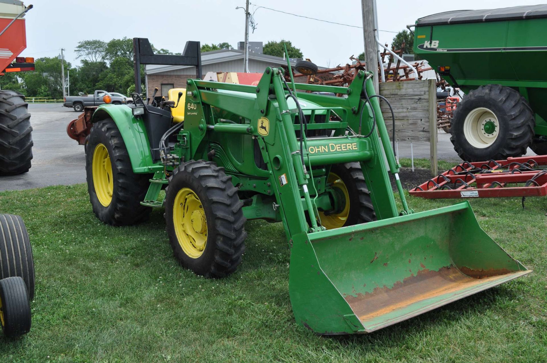 John Deere 6420L MFWD tractor w/ JD 640 self-leveling loader, shows 3648 hrs - Image 2 of 16