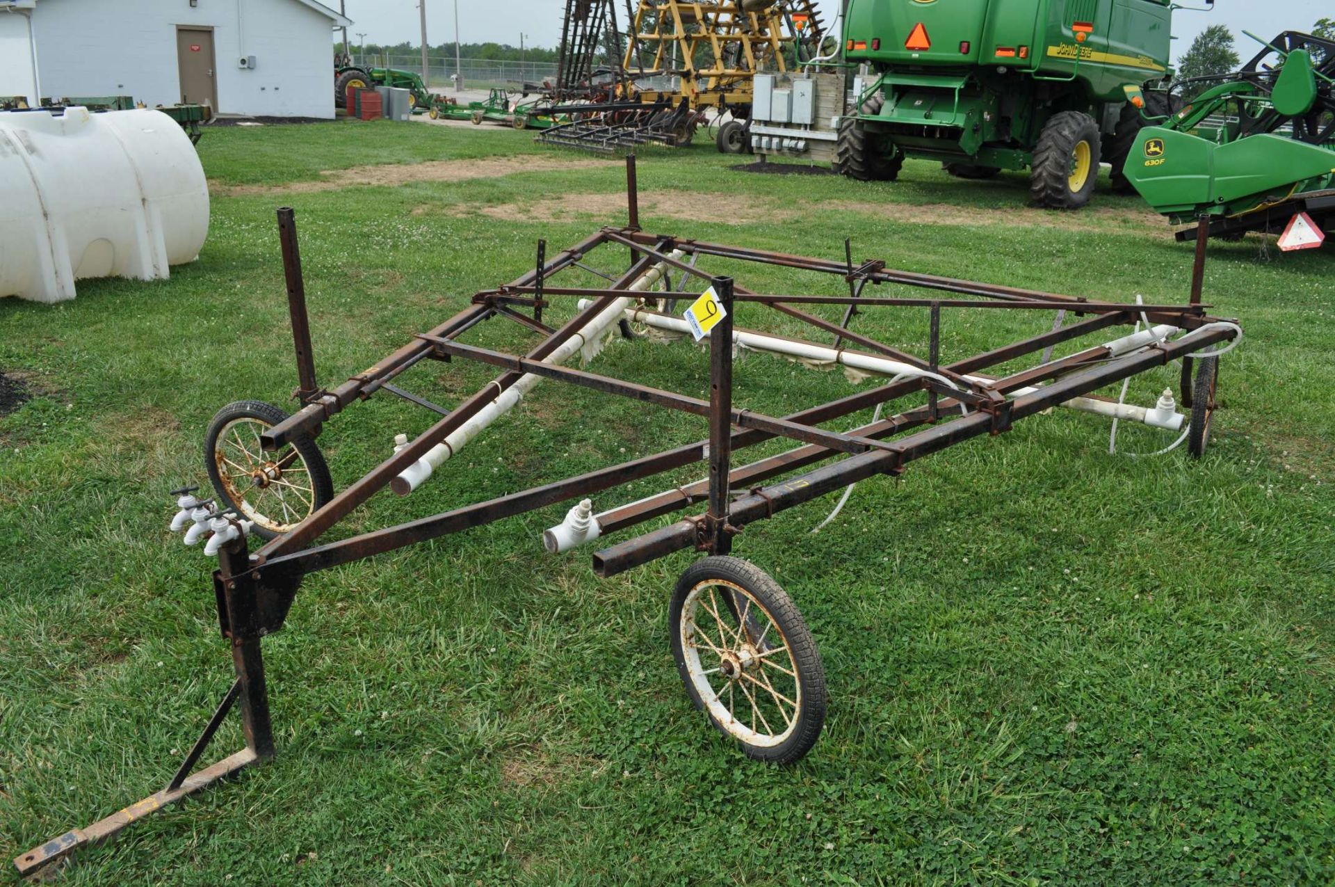 30' Weed wiper, pull type, bike tires