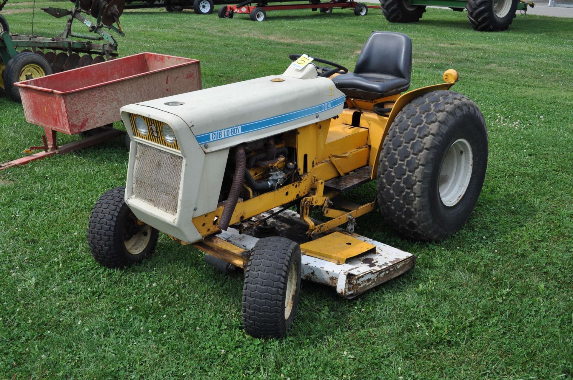 International Cub-Lo Boy 154 tractor, 4 speed, gas motor,2 wd, w/59” mower deck, newer starter