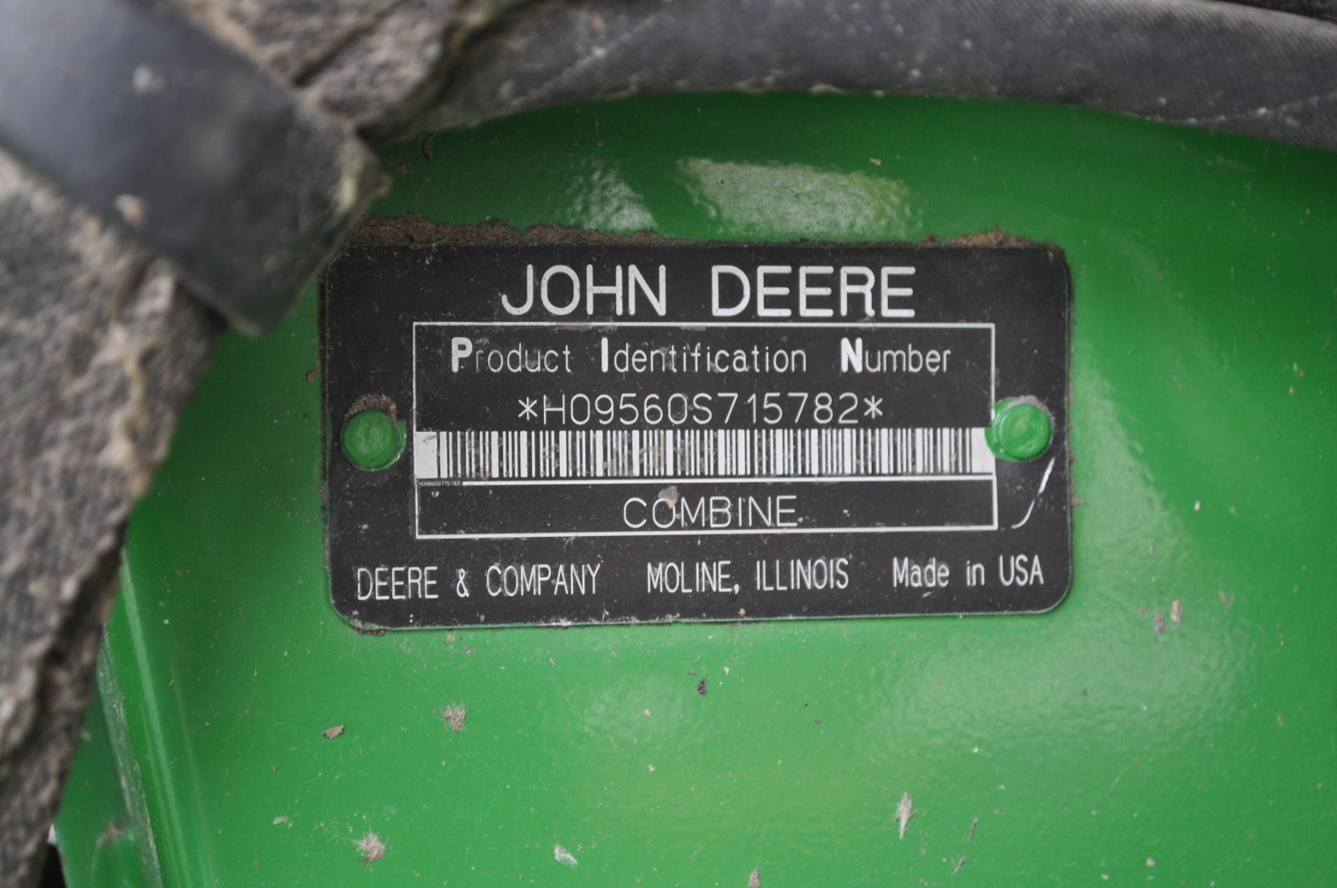 John Deere 9560 STS combine, 800/65 R 32 drive tires, 18.4 R 26 rear tires, single pt hook-up - Image 13 of 13