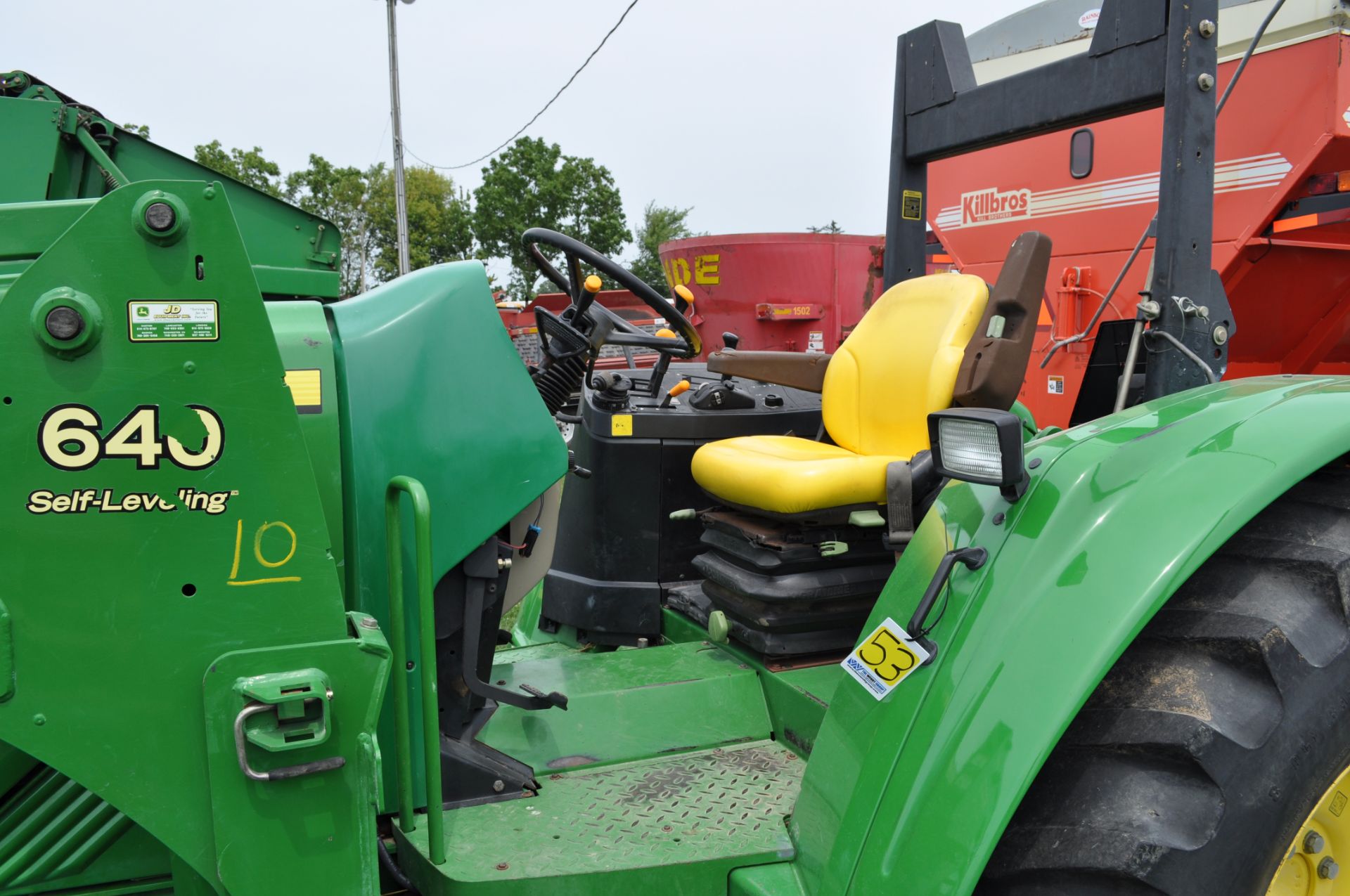 John Deere 6420L MFWD tractor w/ JD 640 self-leveling loader, shows 3648 hrs - Image 12 of 16