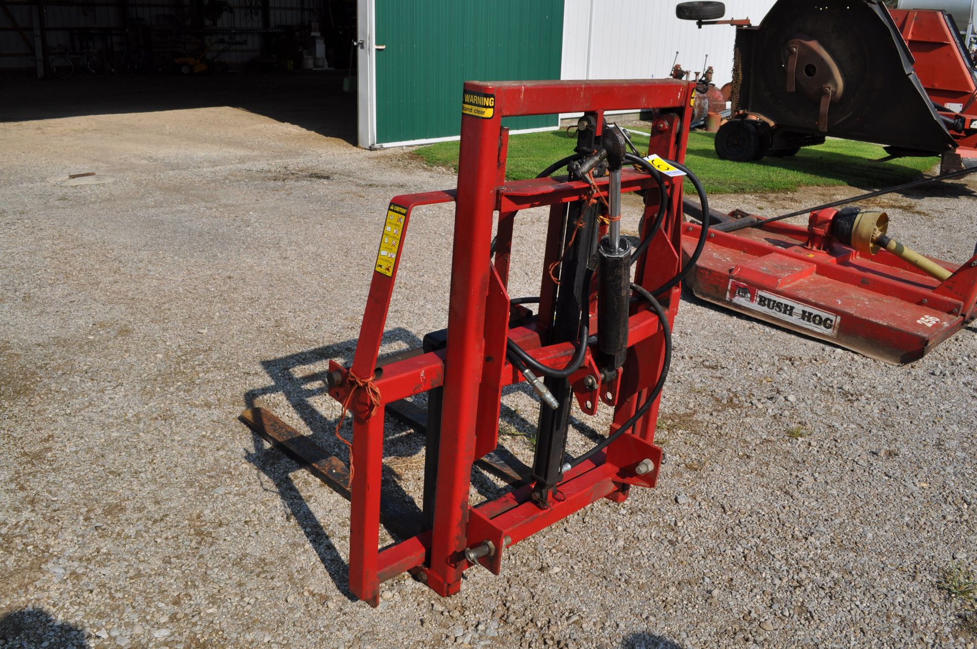 Worksaver 3pt hyd forklift, hyd tilt - Image 2 of 6