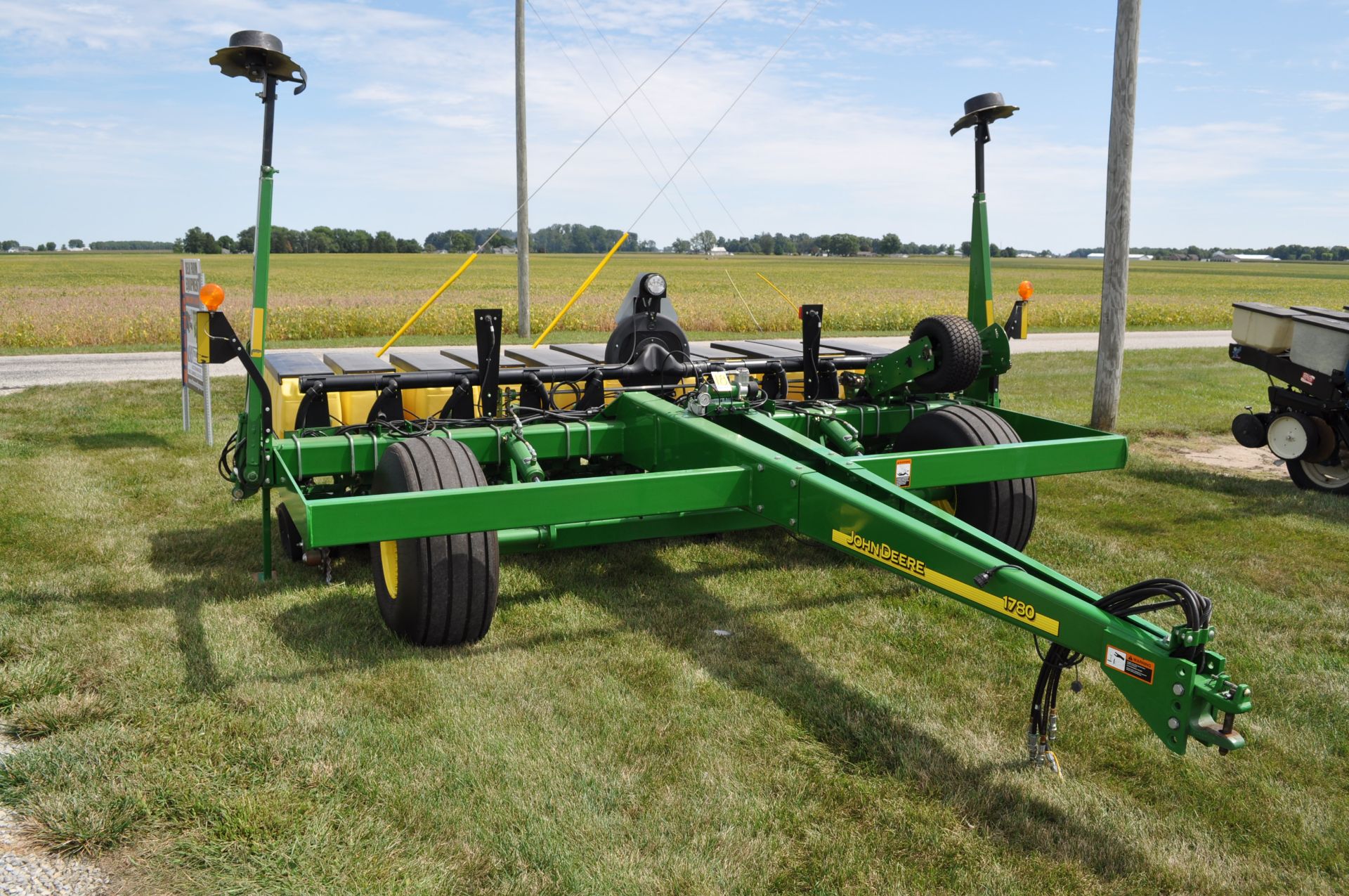 John Deere 1780 planter, 11 row x 15”, 3 bushel boxes, vac meters, pneumatic down pressure