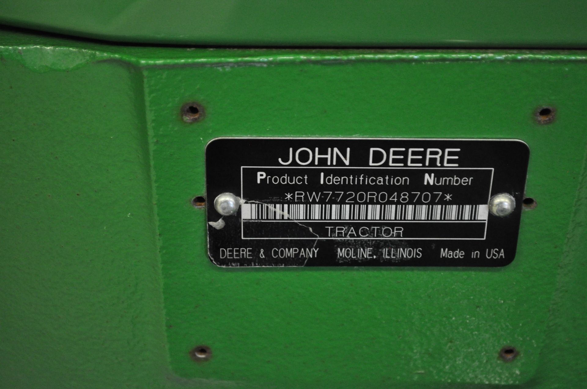 John Deere 7720 tractor, 480 / 80 R 42 rear, 14 L-16.1 tires, 3 hyd remotes, 3 pt - Image 6 of 14