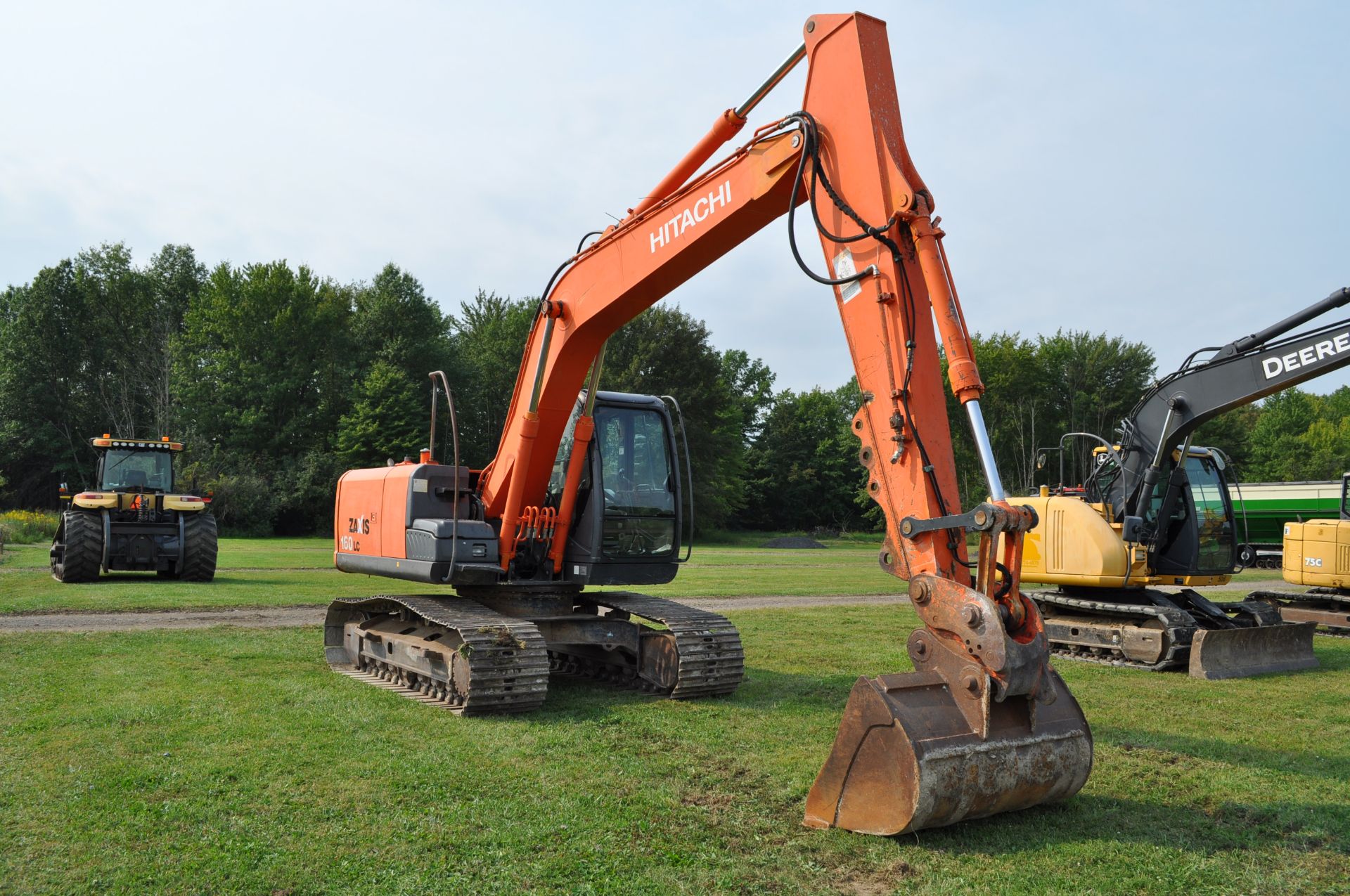 Hitachi ZX 160 LC-3 excavator, 28” steel pads, C/H/A, 5' smooth bucket, hyd coupler, aux boom hyd