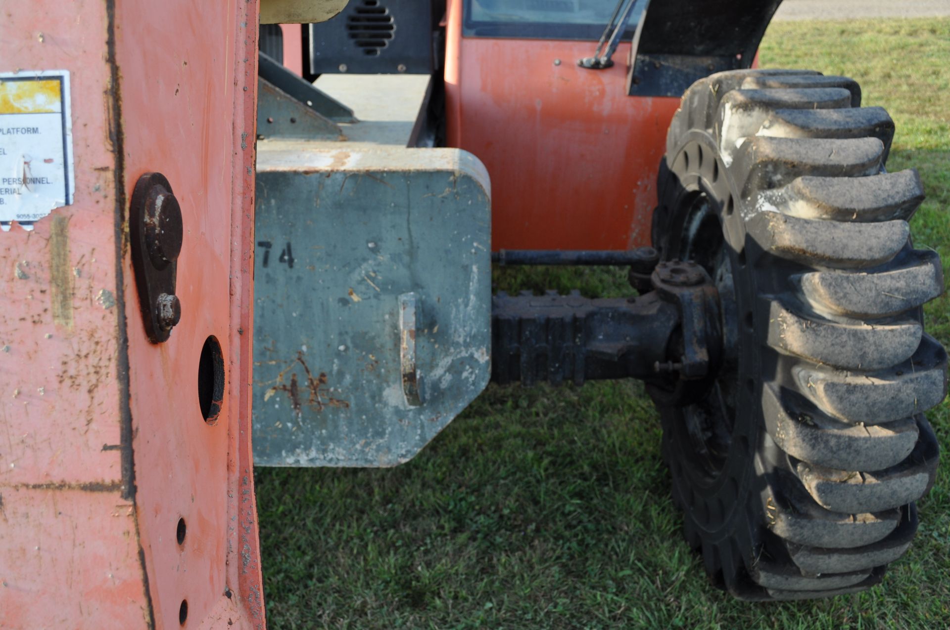 JLG G9-43A telehandler, 4x4, Perkins diesel, all wheel steer, 13.00-24 solid tires, cab, 7441 hrs - Image 21 of 29