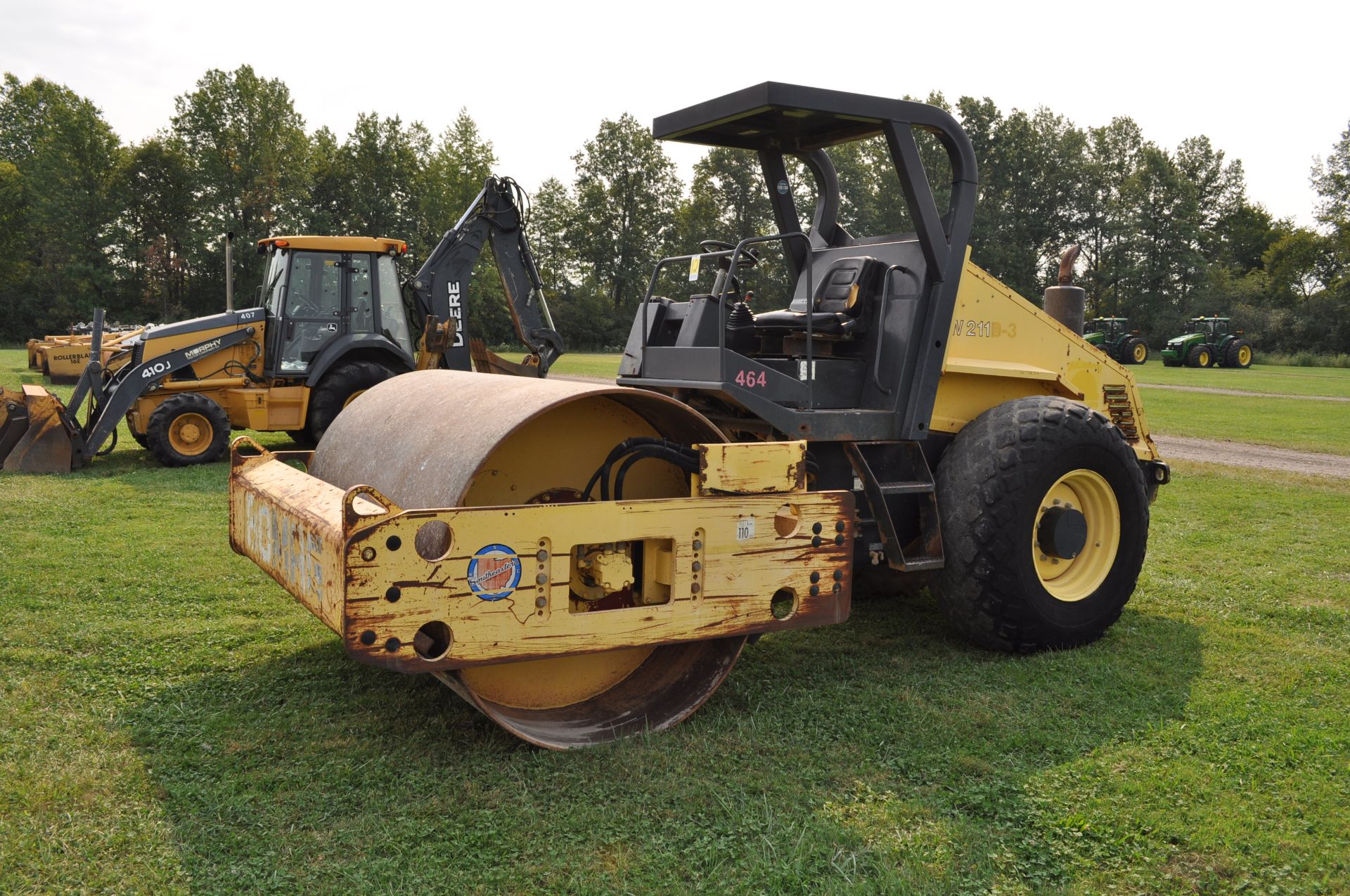 Bomag BW 211 D-3 vibratory roller, 23.1-26 tires, open ROPS, 5,988 hrs