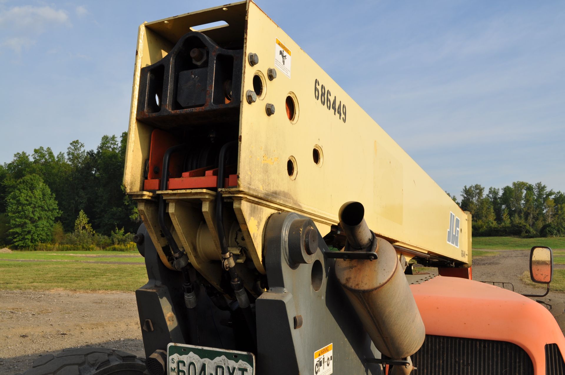 JLG G9-43A telehandler, 4x4, John Deere diesel, all wheel steer, 370/75-28 tires, cab, 6711 hrs - Image 16 of 29