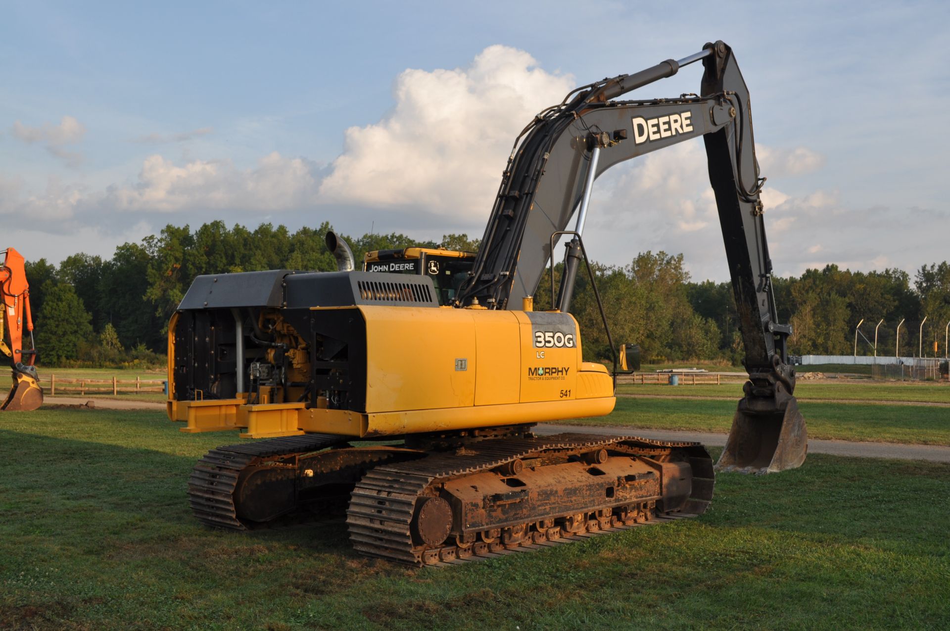 John Deere 350G LC excavator, 32” steel pads, C/H/A, JRB hyd coupler, aux boom hyd, 4624 hrs - Image 4 of 45