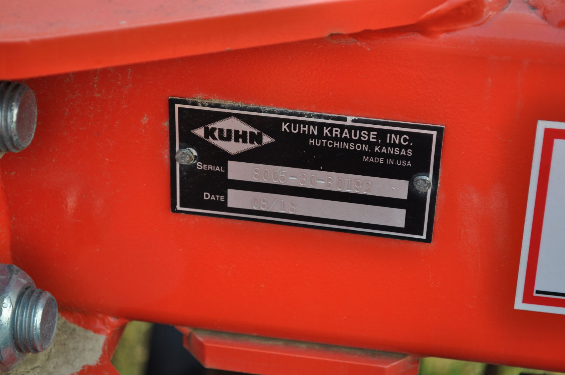 2018 30’ Kuhn Krause 8005 Excelerator vertical till, hyd fold, hyd angle, hyd down pressure spider - Image 5 of 25