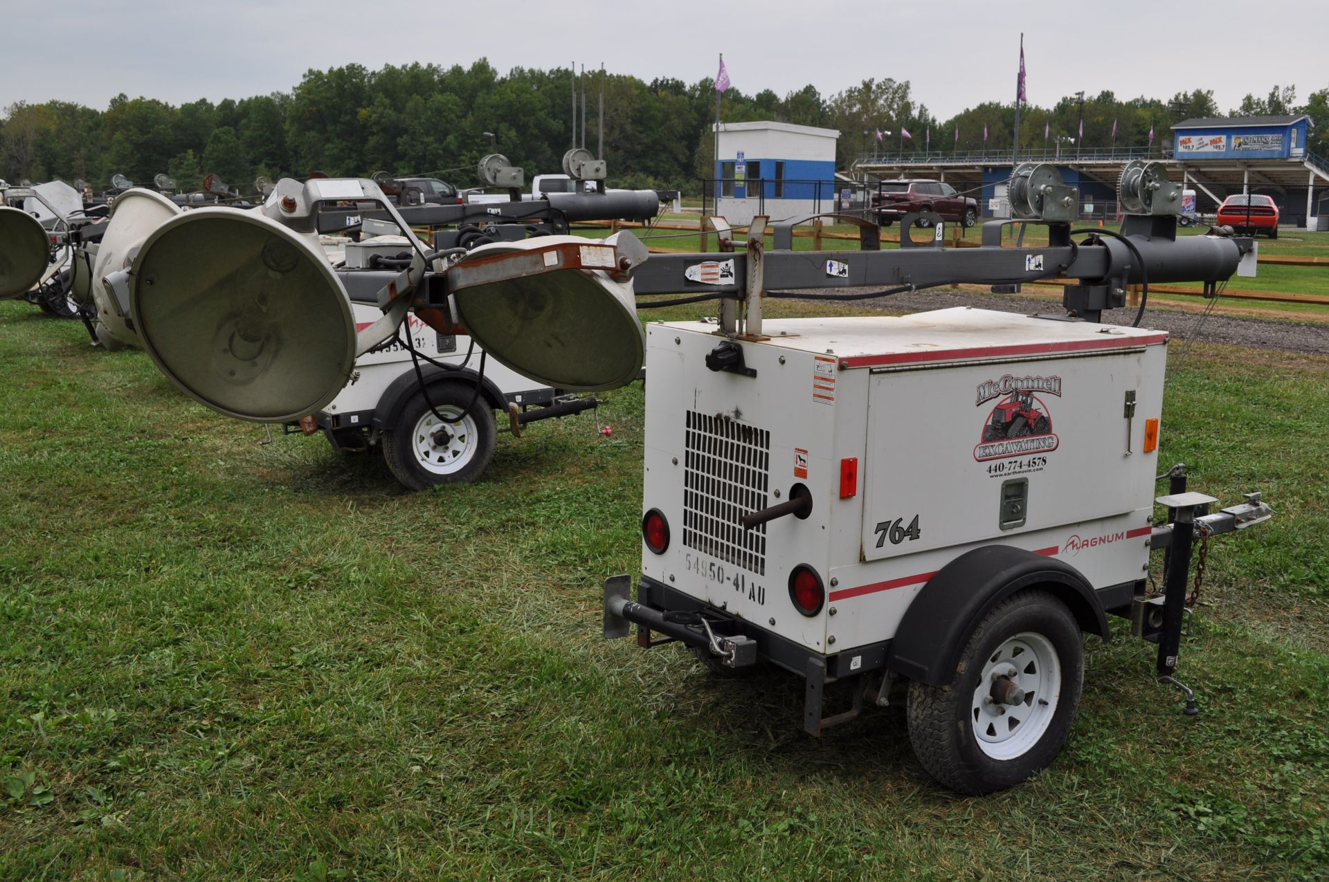 Magnum MLT 3060M light plant, Diesel engine, 6 KW gen, 4 lights, single axle trailer - Image 3 of 12