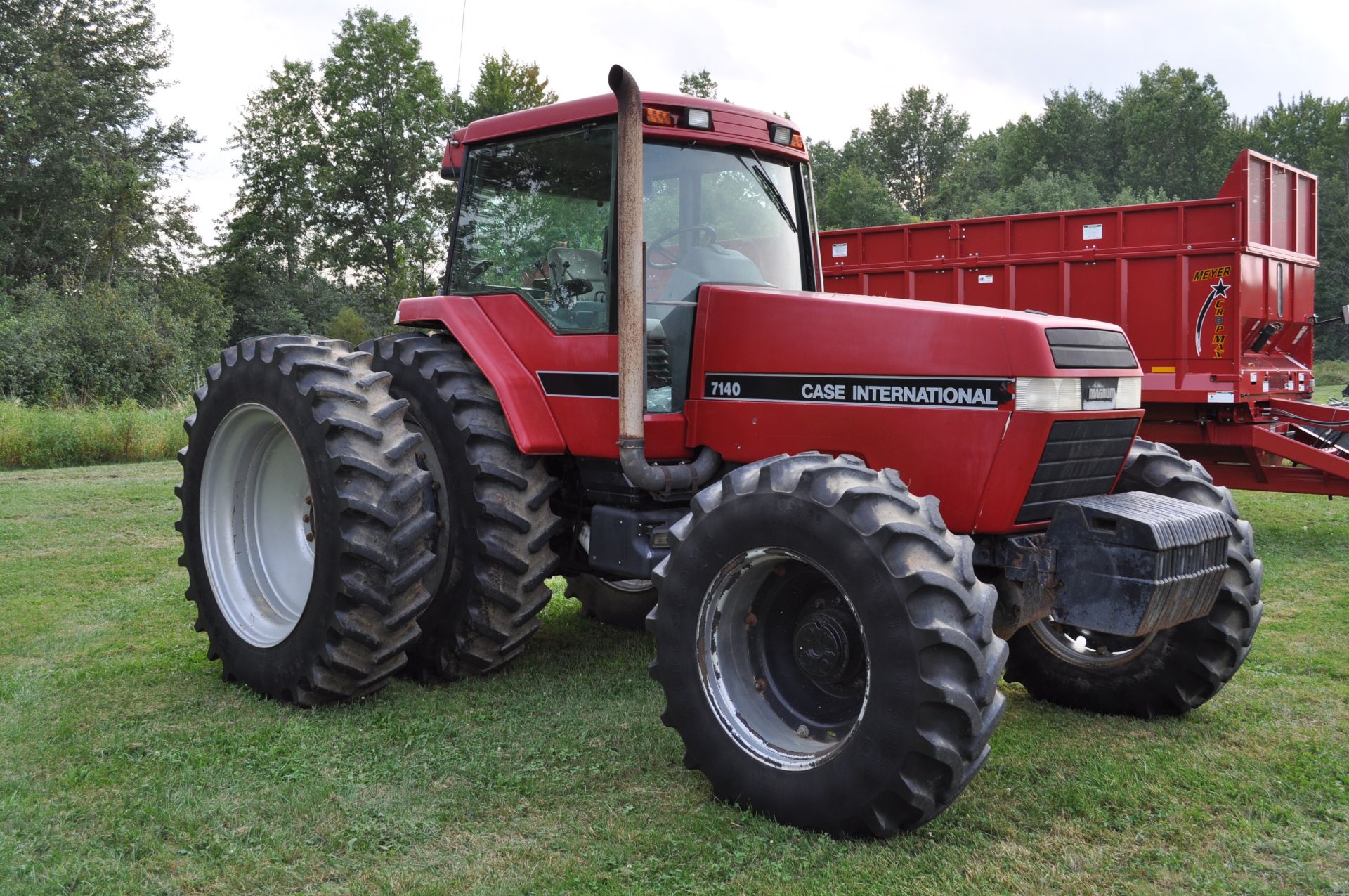 Case IH 7140 tractor, MFWD, C/H/A, 480/80R46 rear duals, 420/90R30 front, 18F 4R powershift - Image 2 of 28