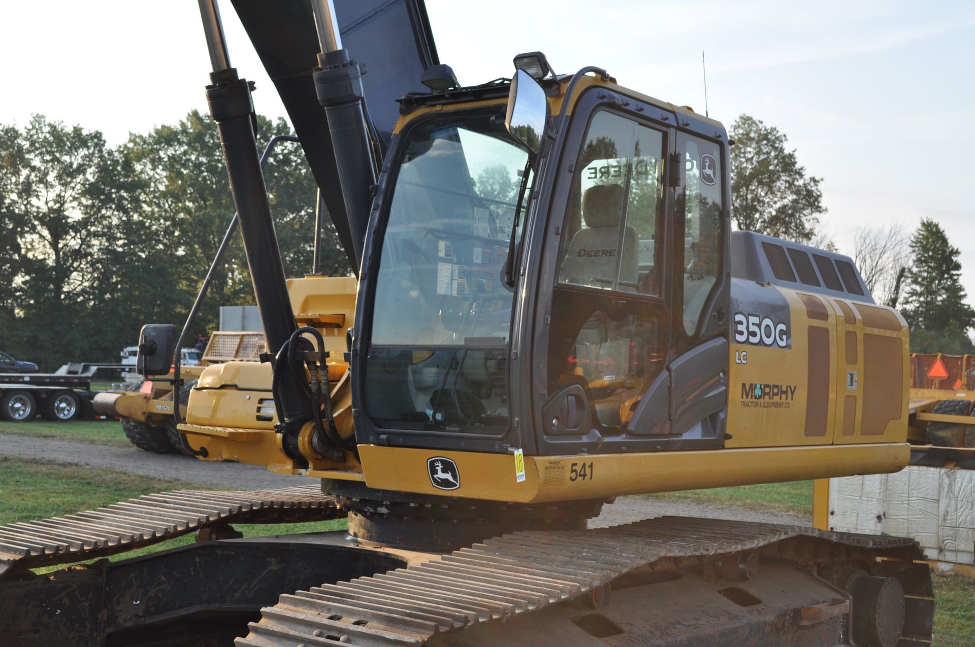 John Deere 350G LC excavator, 32” steel pads, C/H/A, JRB hyd coupler, aux boom hyd, 4624 hrs - Image 23 of 45