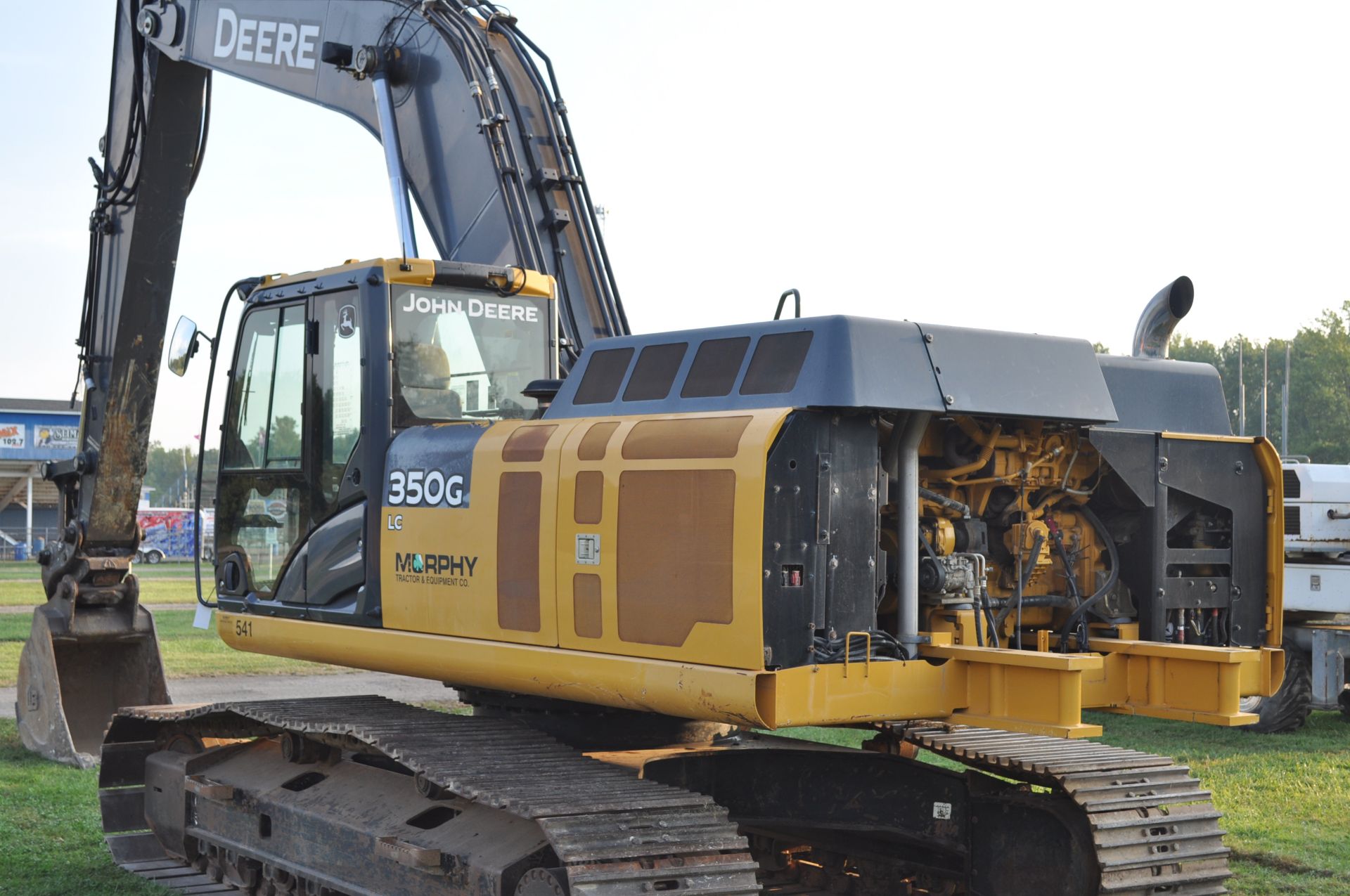 John Deere 350G LC excavator, 32” steel pads, C/H/A, JRB hyd coupler, aux boom hyd, 4624 hrs - Image 24 of 45