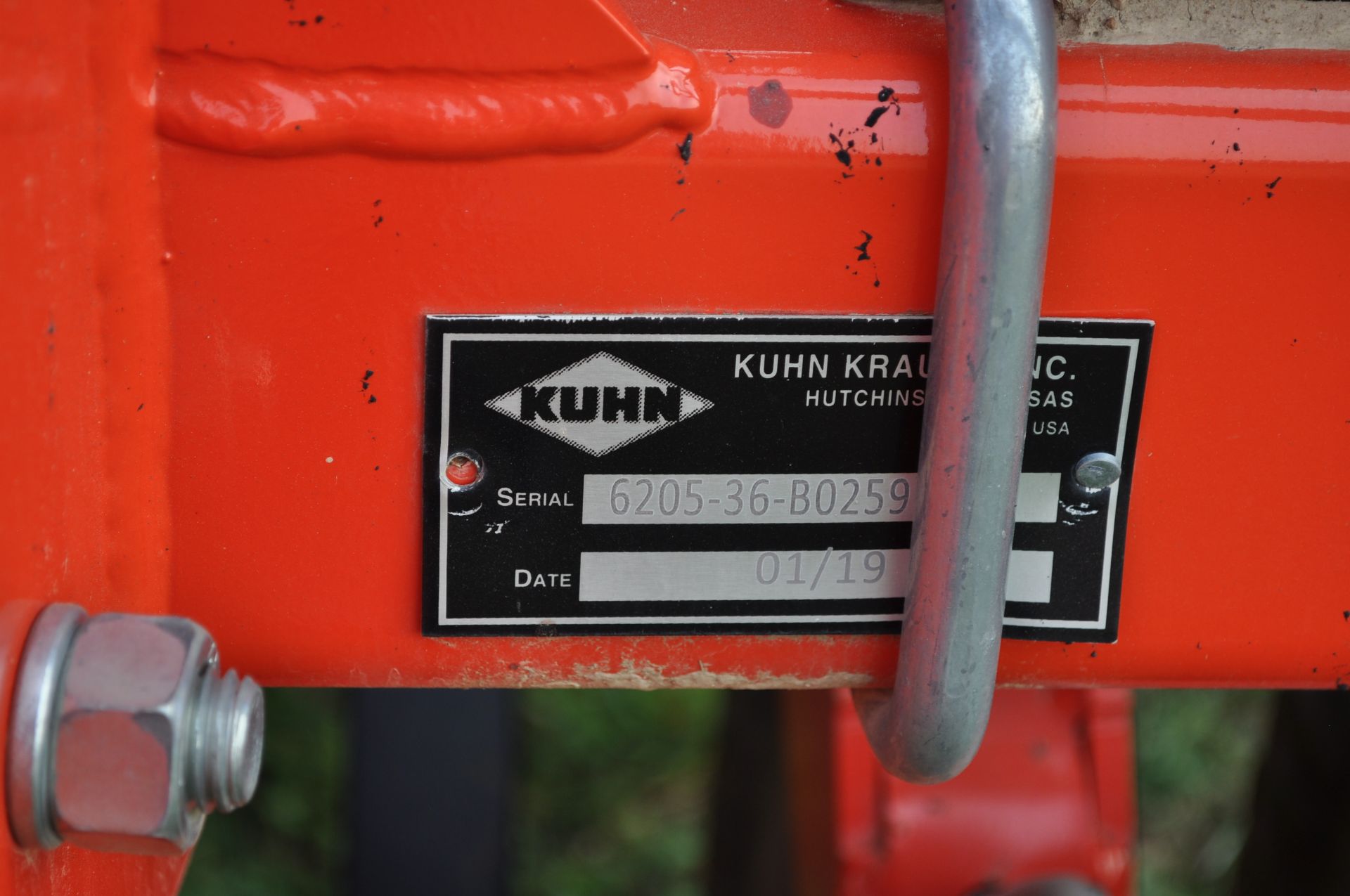 2019 36’ Kuhn Krause Landsman 6205 soil finisher, hyd double fold, front Excalibur blades - Image 5 of 23