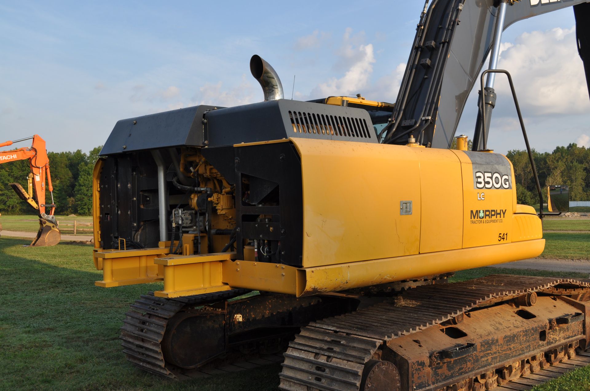 John Deere 350G LC excavator, 32” steel pads, C/H/A, JRB hyd coupler, aux boom hyd, 4624 hrs - Image 25 of 45