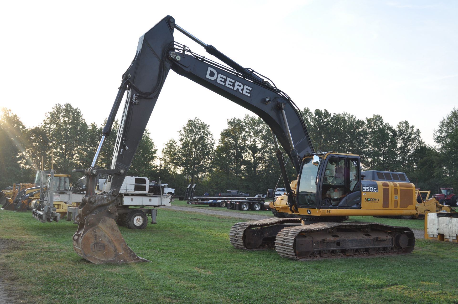 John Deere 350G LC excavator, 32” steel pads, C/H/A, JRB hyd coupler, aux boom hyd, 4624 hrs - Image 2 of 45