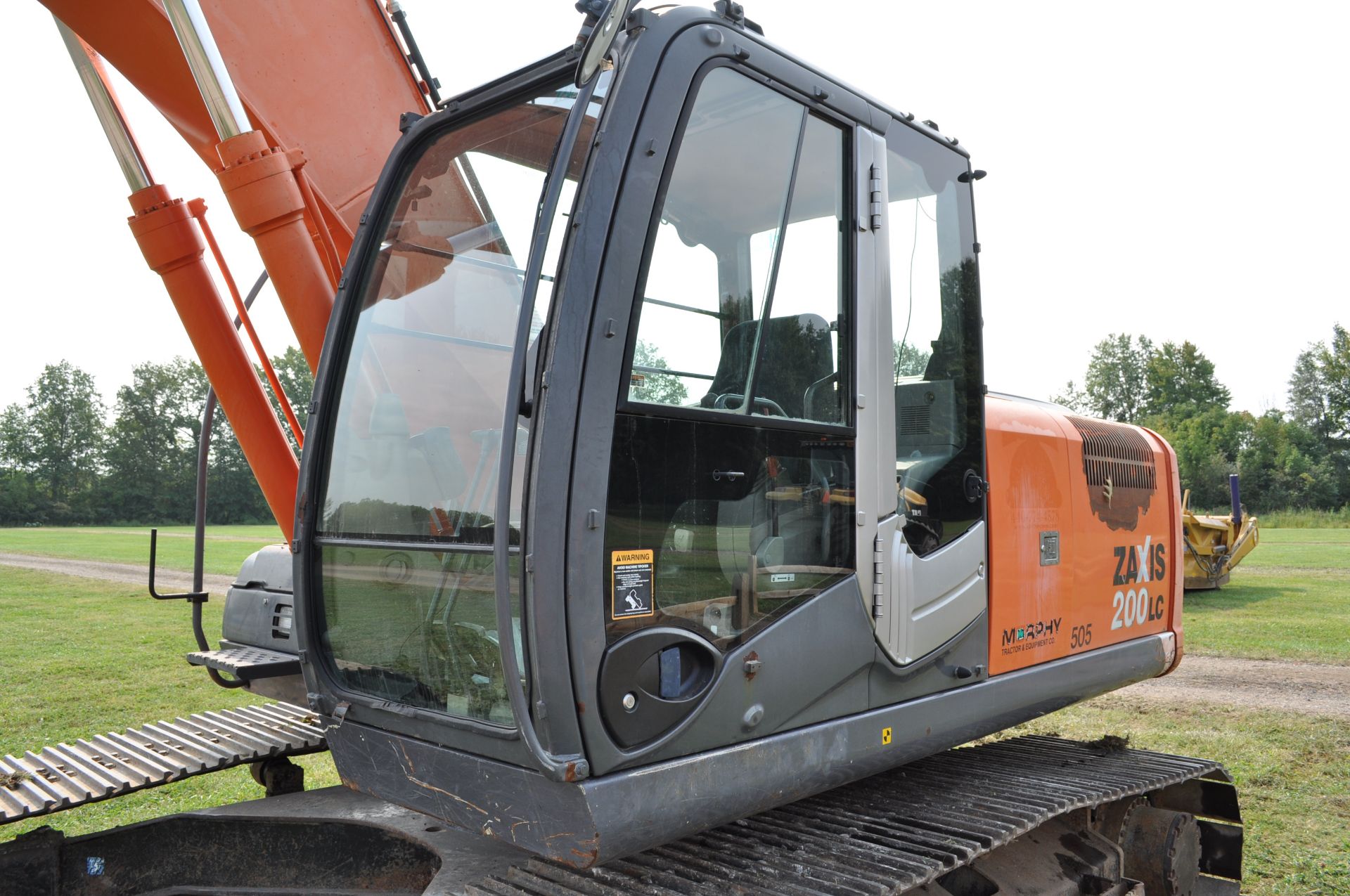 Hitachi ZX 200 LC-3 excavator, 32” steel pads, C/H/A, 72” smooth bucket, hyd coupler, aux boom hyd - Image 20 of 34