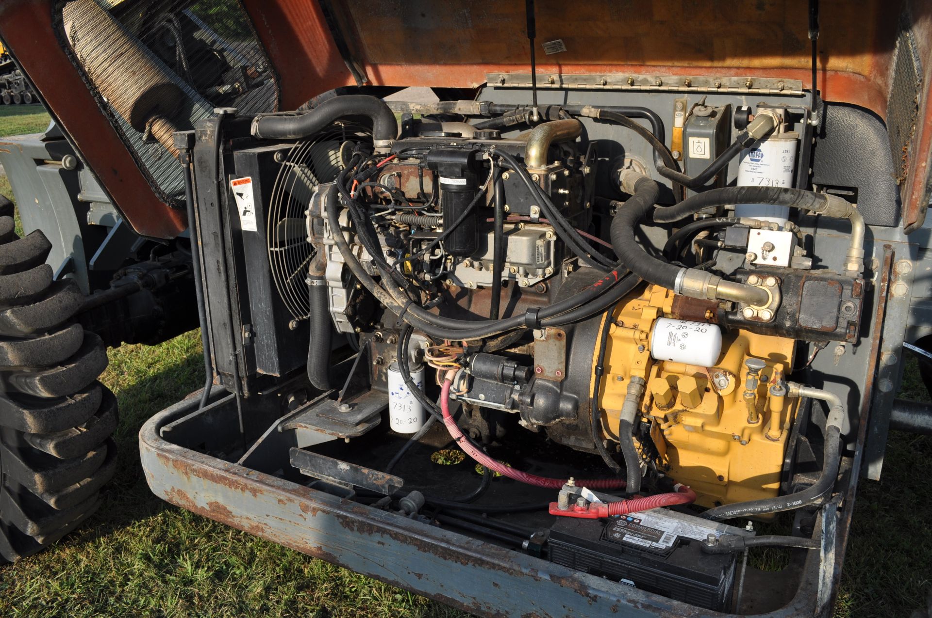 JLG G9-43A telehandler, 4x4, Perkins diesel, all wheel steer, 13.00-24 solid tires, cab, 7441 hrs - Image 17 of 29