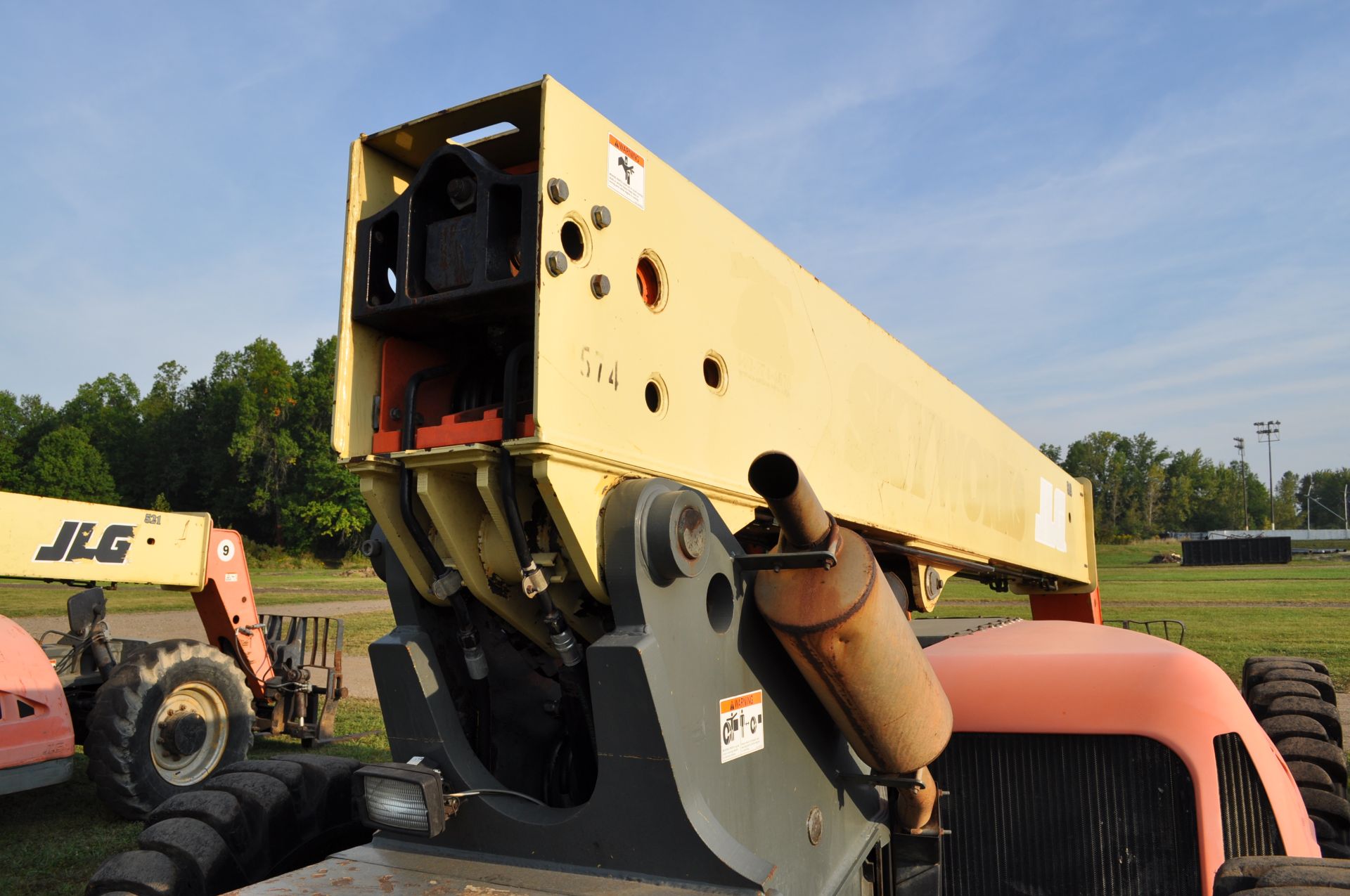 JLG G9-43A telehandler, 4x4, Perkins diesel, all wheel steer, 13.00-24 solid tires, cab, 7441 hrs - Image 13 of 29