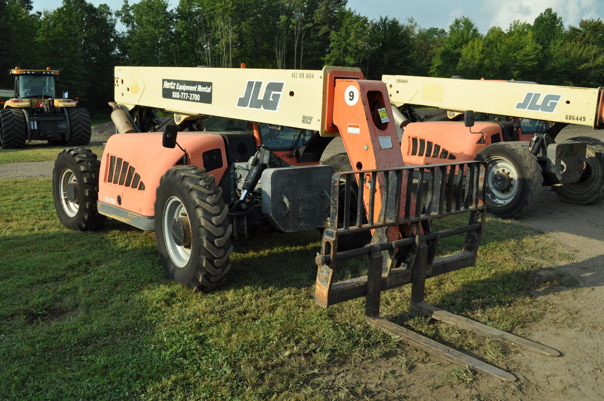 JLG G9-43A telehandler, 4x4, John Deere diesel, all wheel steer, 13.00-24 tires, cab, 6345 hrs - Image 2 of 26