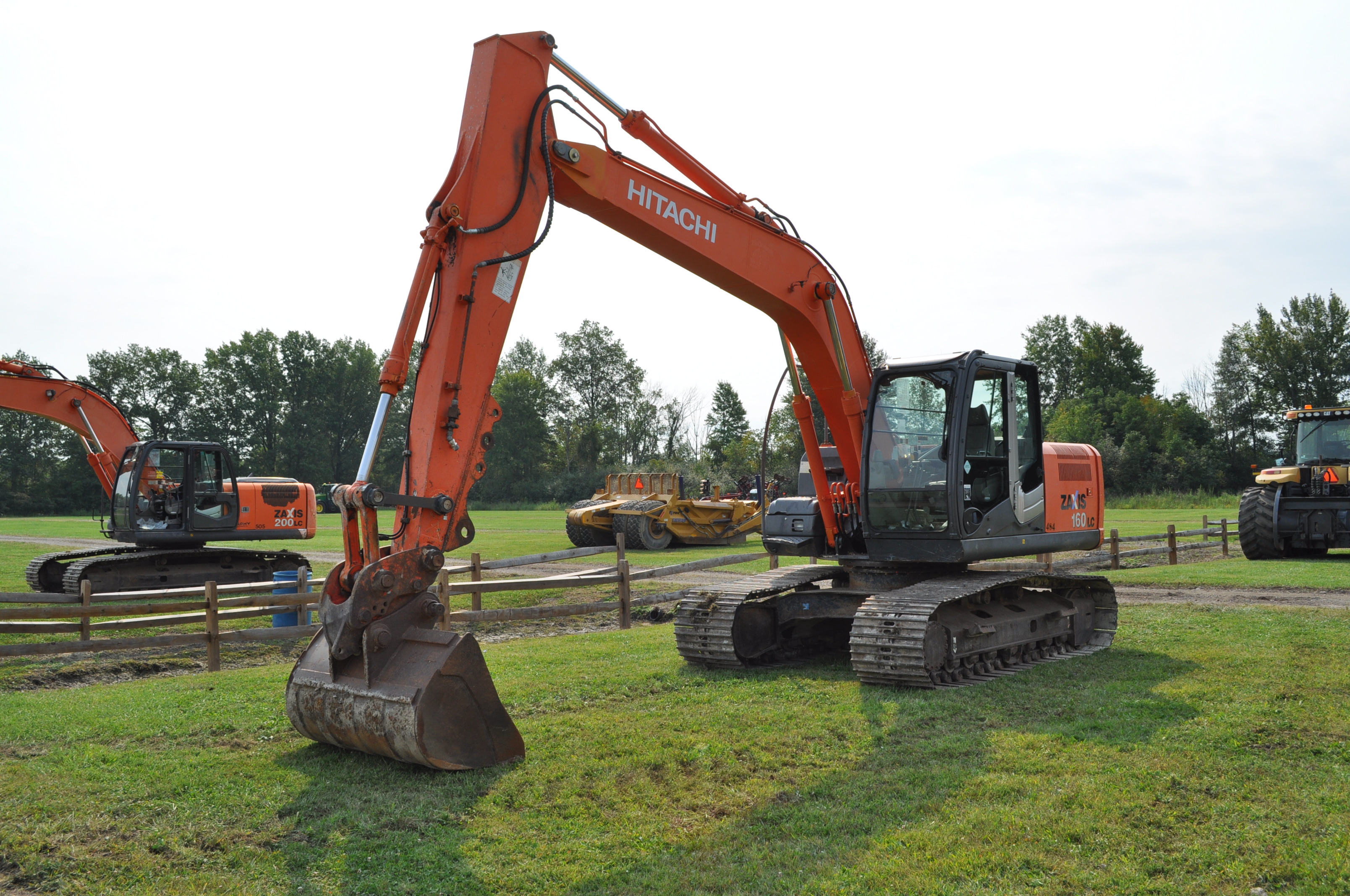 Hitachi ZX 160 LC-3 excavator, 28” steel pads, C/H/A, 5' smooth 