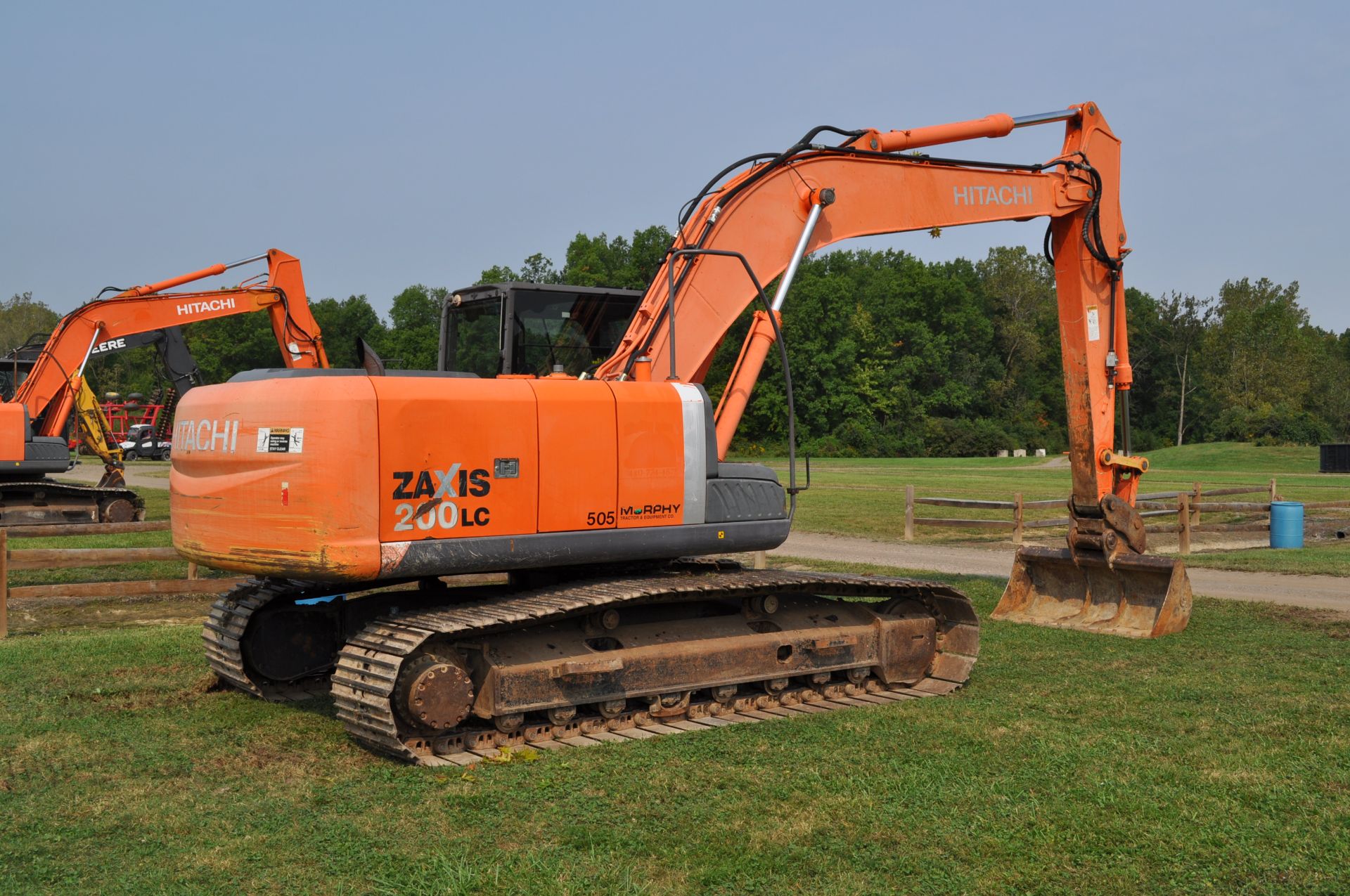 Hitachi ZX 200 LC-3 excavator, 32” steel pads, C/H/A, 72” smooth bucket, hyd coupler, aux boom hyd - Image 3 of 34