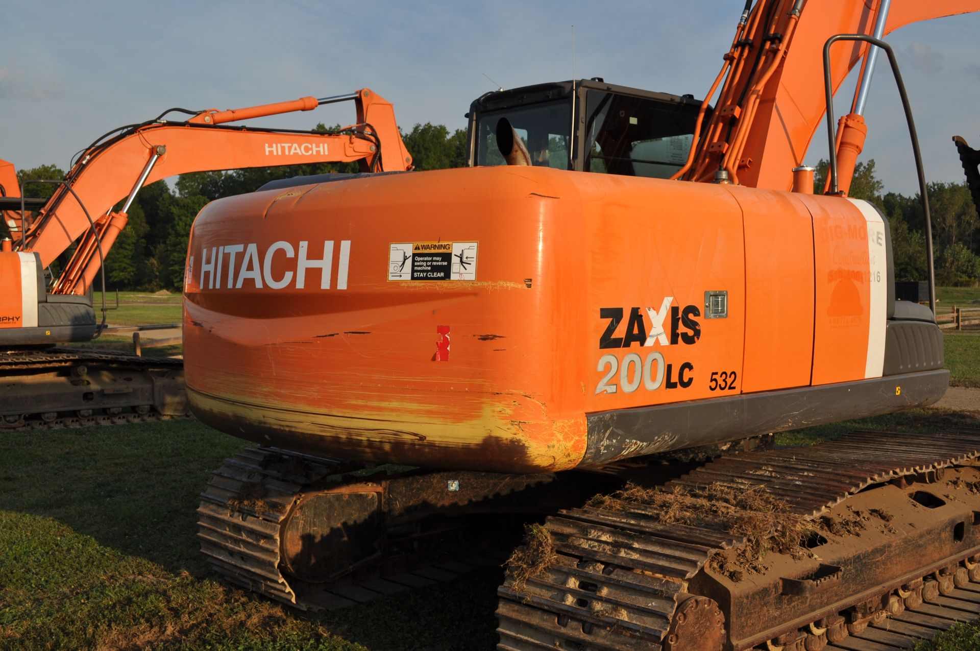 Hitachi 200LC excavator, 32” steel pads, C/H/A, JRB hyd coupler, 25" rock bucket w/ duckbill - Image 15 of 38