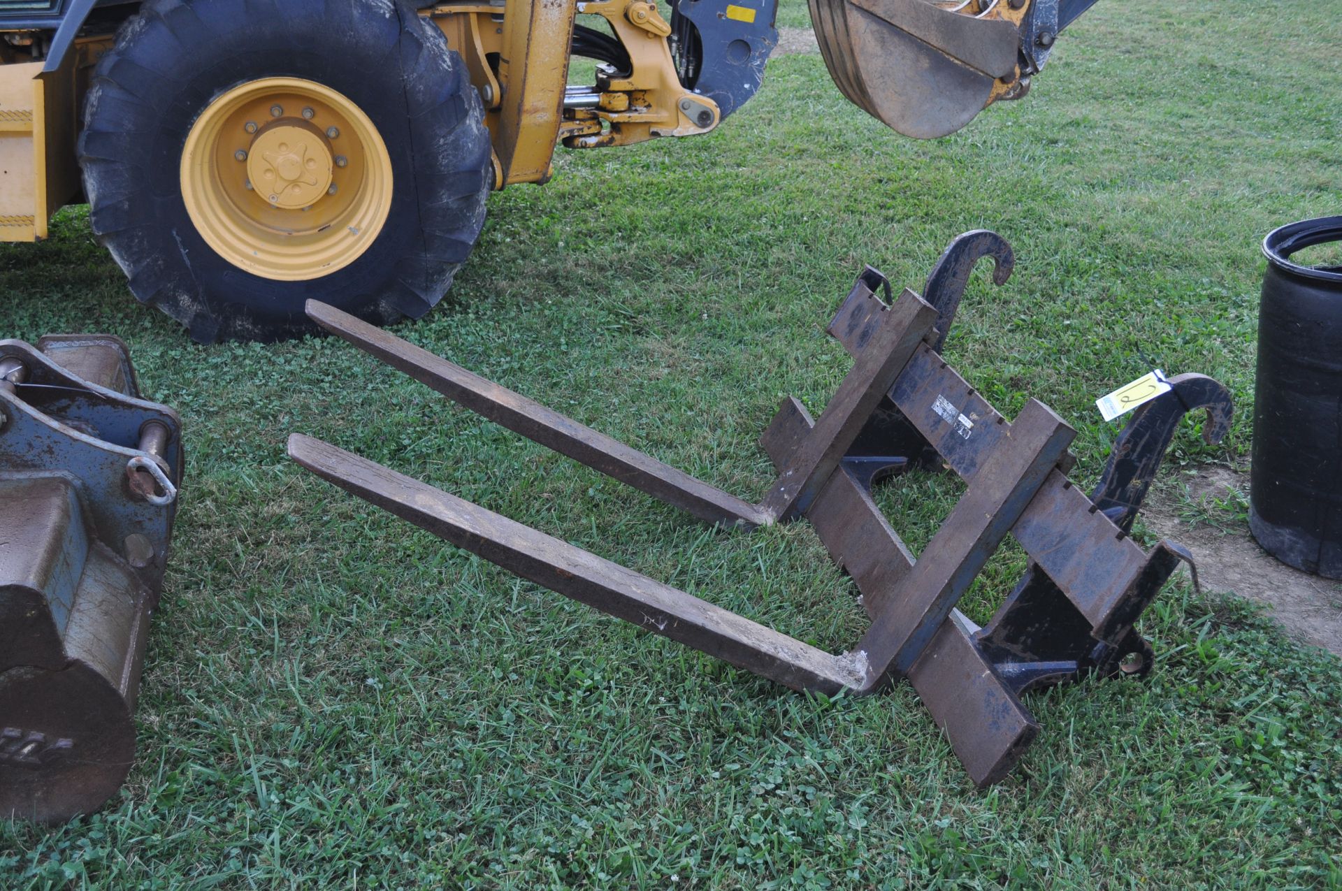 48" Pallet forks for a John Deere 410J backhoe