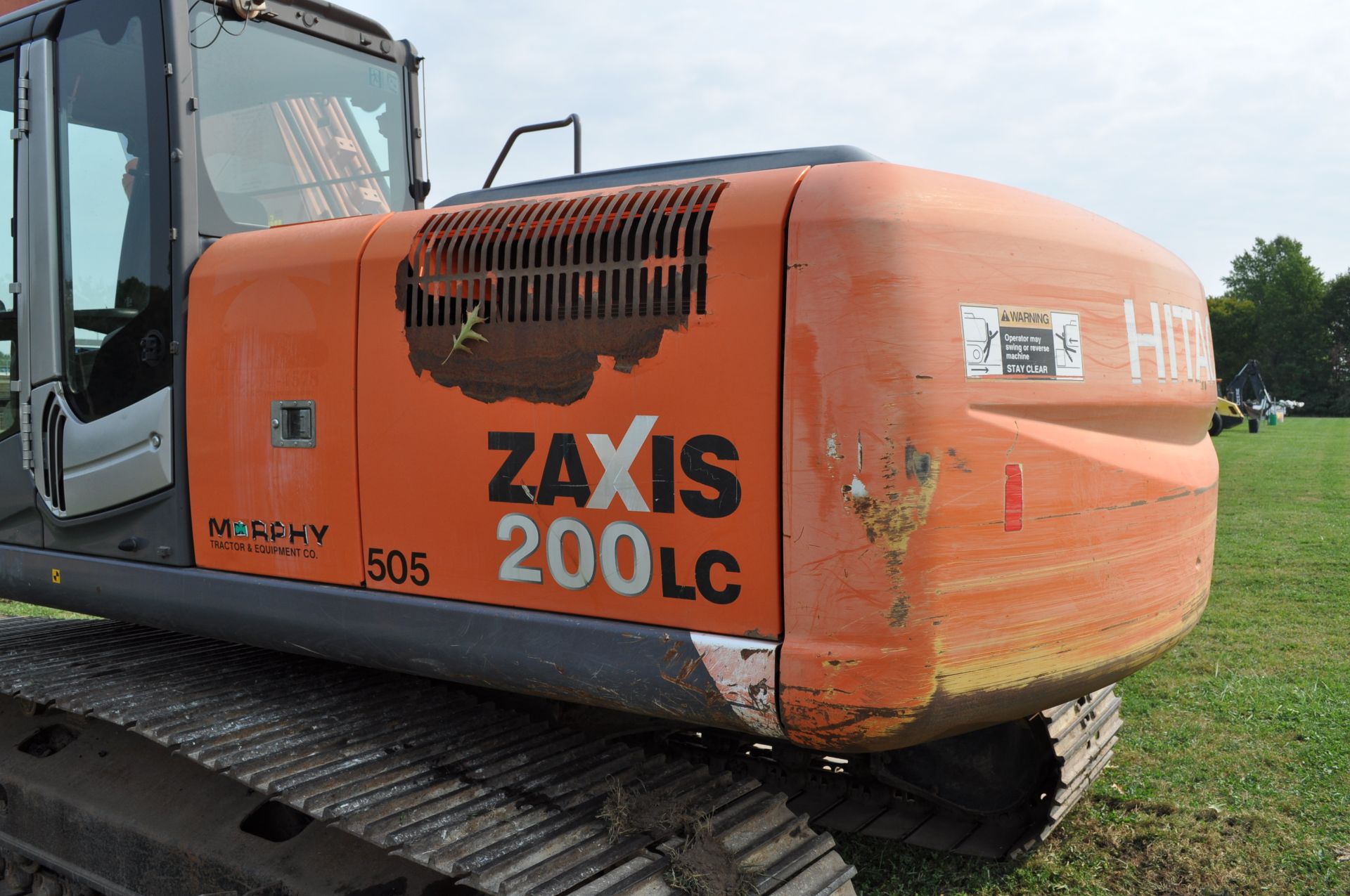 Hitachi ZX 200 LC-3 excavator, 32” steel pads, C/H/A, 72” smooth bucket, hyd coupler, aux boom hyd - Image 21 of 34